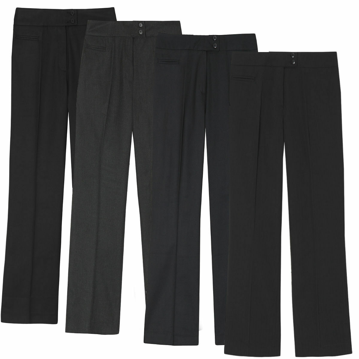 size 22 black work trousers