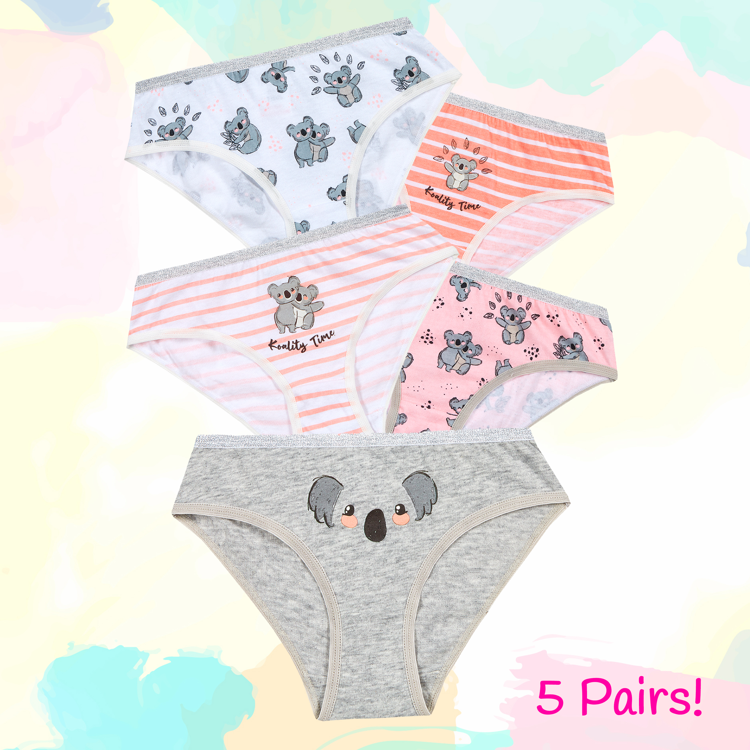 Paquete de 5 pares de brifas knickers multicompra pantalones ricos en algodón ropa interior - Imagen 30 de 34