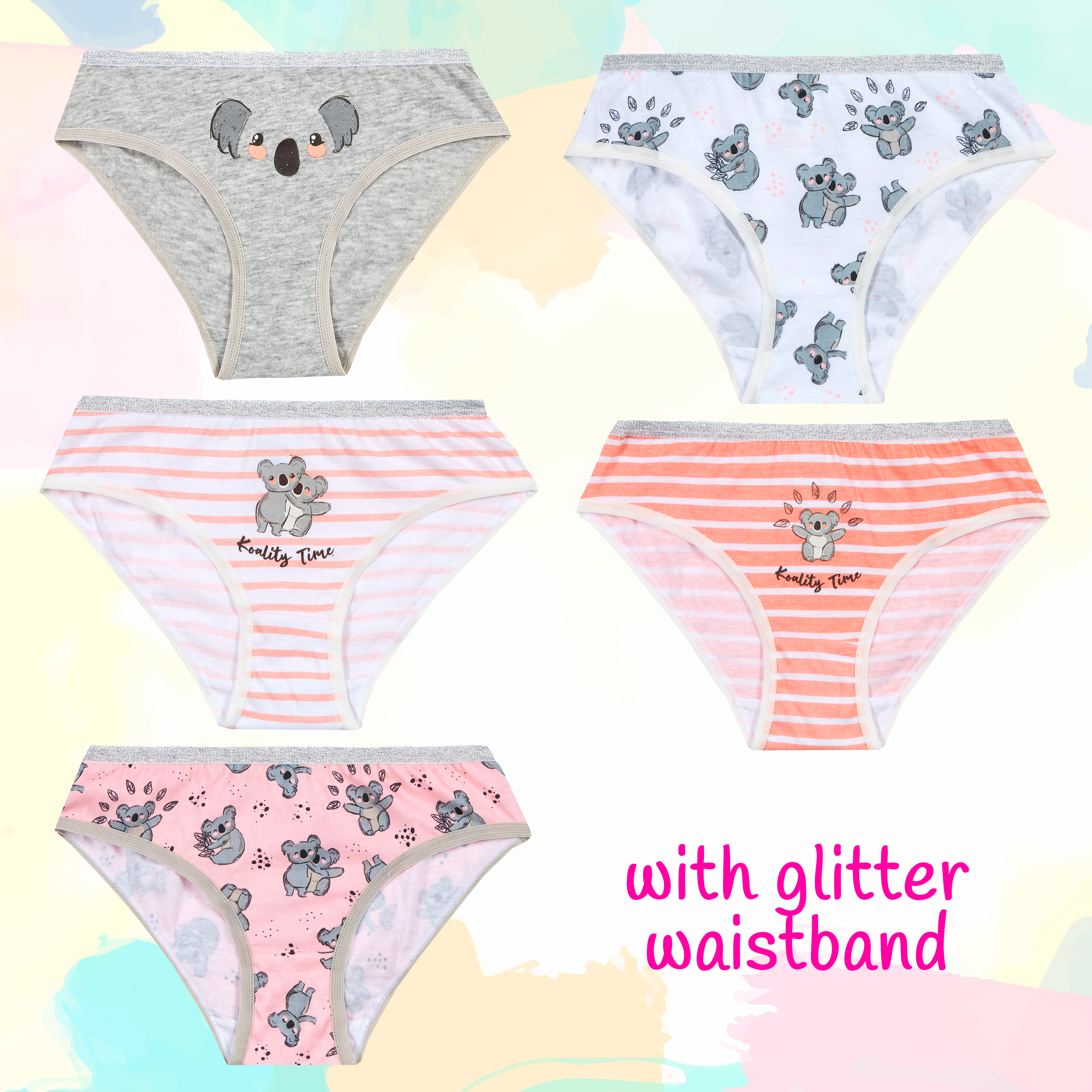 Paquete de 5 pares de brifas knickers multicompra pantalones ricos en algodón ropa interior - Imagen 29 de 34