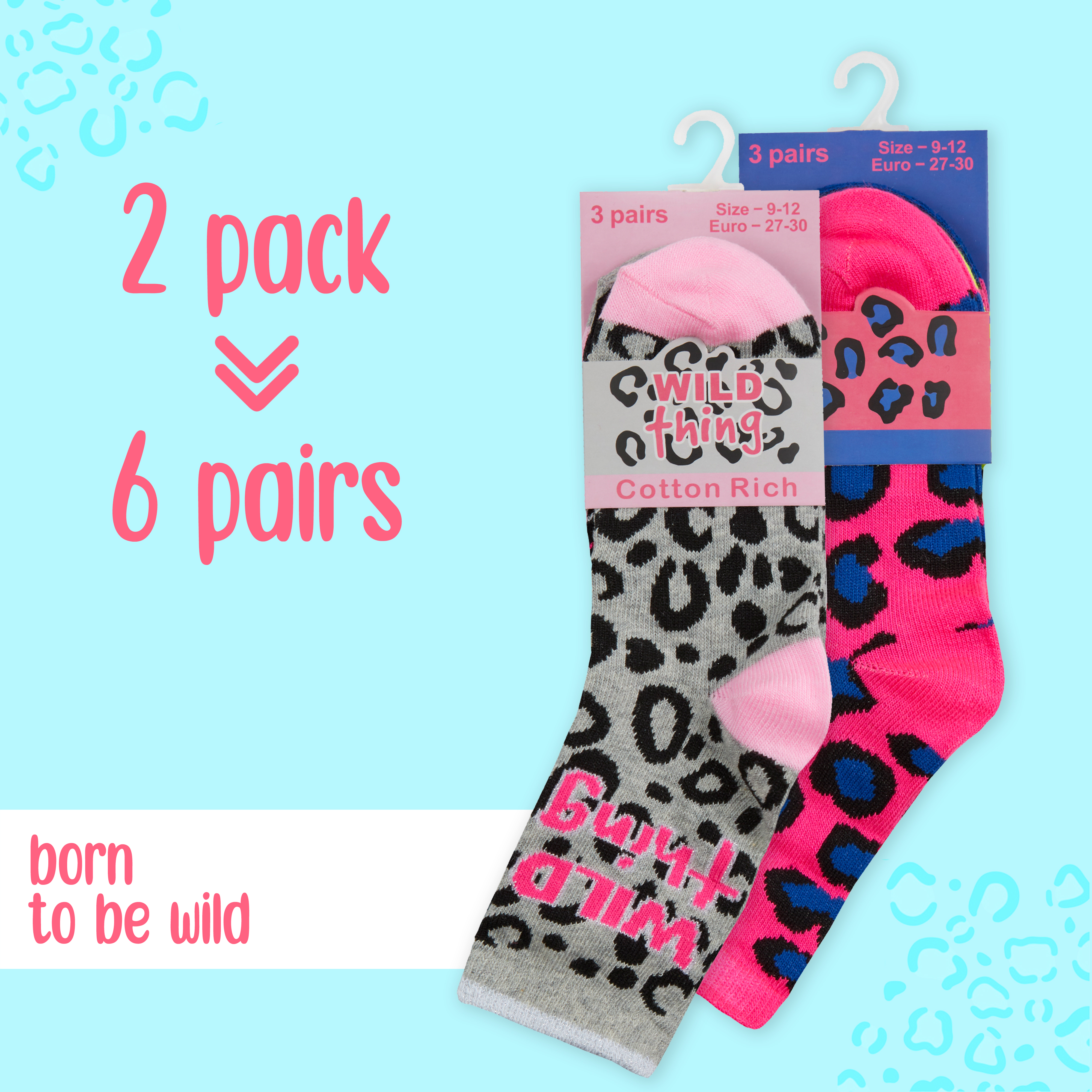 Kids Girls Socks Novelty Cartoon 6 Pairs Crew Socks Bundle Multipack Multibuy - Picture 4 of 13