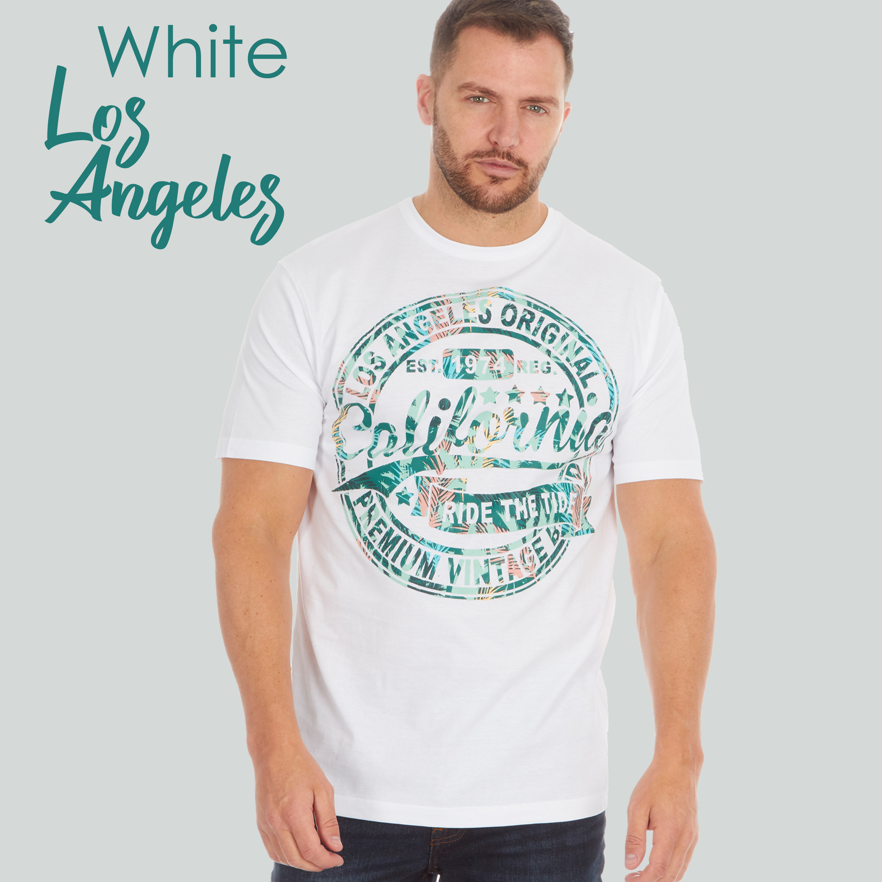 Mens Printed Designer T-Shirts Pure Cotton Novelty America Vintage Tops New UK - Picture 33 of 34