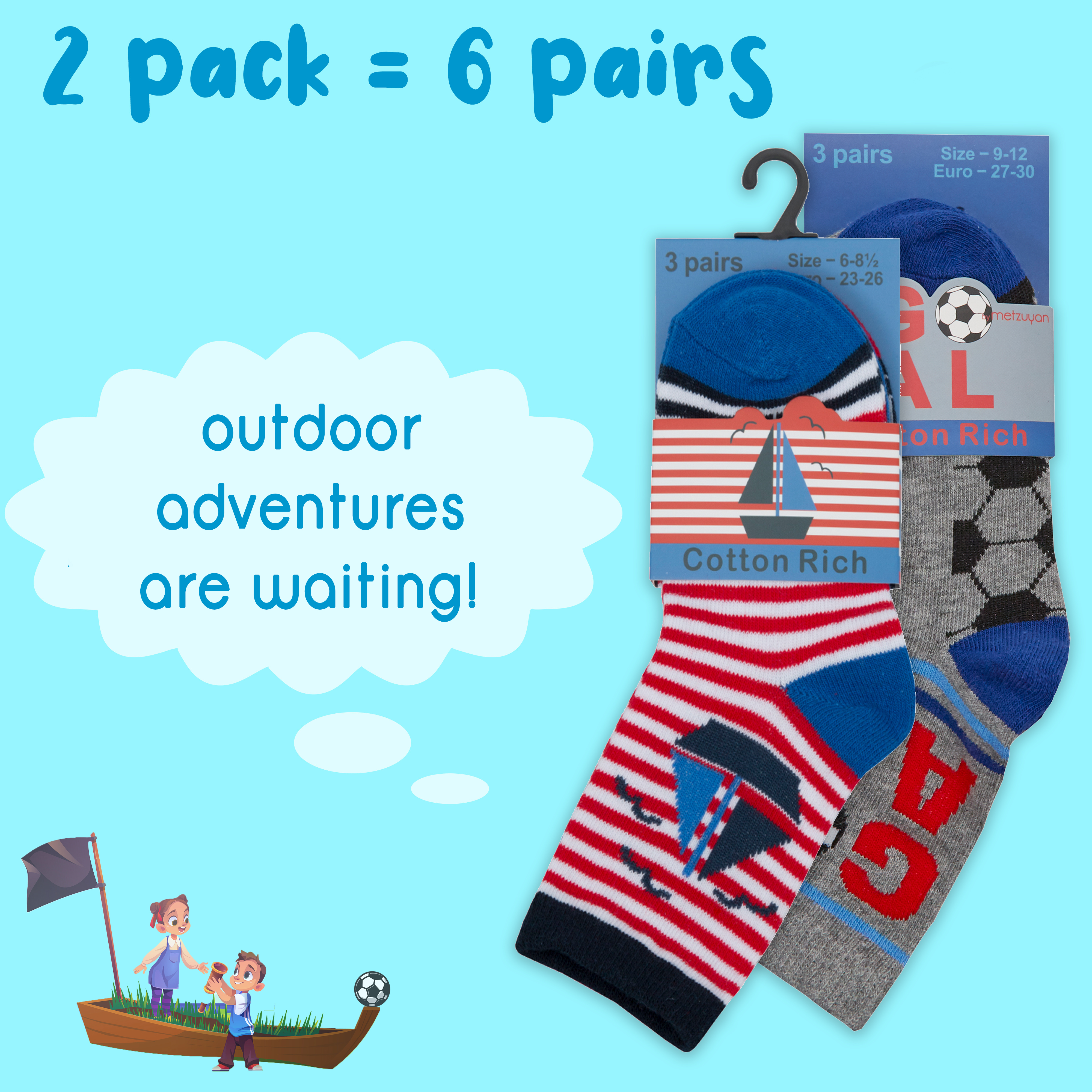 Kids Boys 6 Pairs Crew Socks Cotton Rich Novelty Cartoon Print Mid Calf Sock Set - Picture 28 of 43
