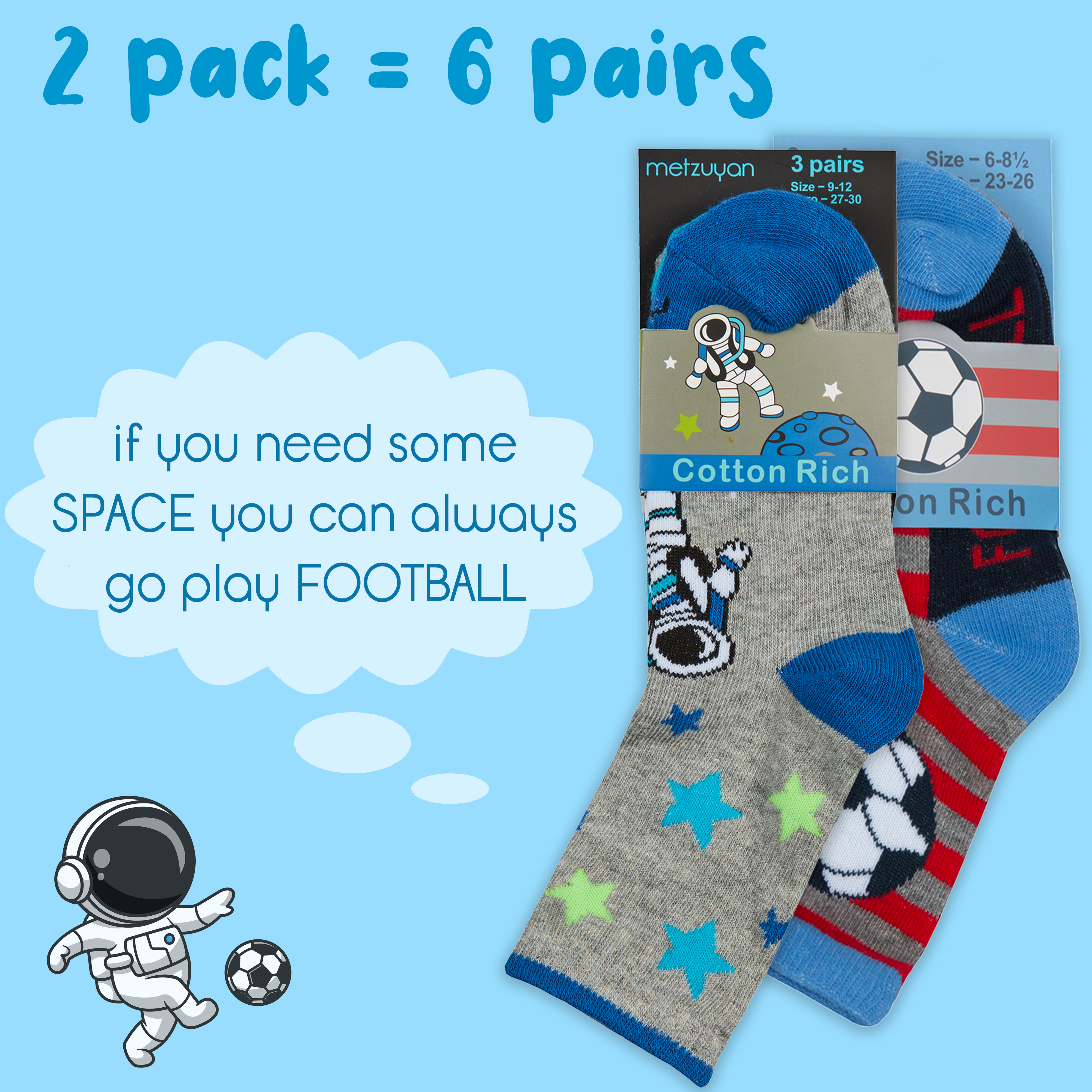 Kids Boys 6 Pairs Crew Socks Cotton Rich Novelty Cartoon Print Mid Calf Sock Set - Picture 22 of 43