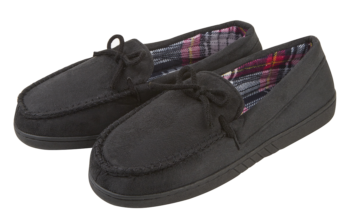 Pantuflas para hombre Pierre Roche espuma viscoelástica de gamuza sintética mocasín día del padre idea de regalo - Imagen 2 de 4