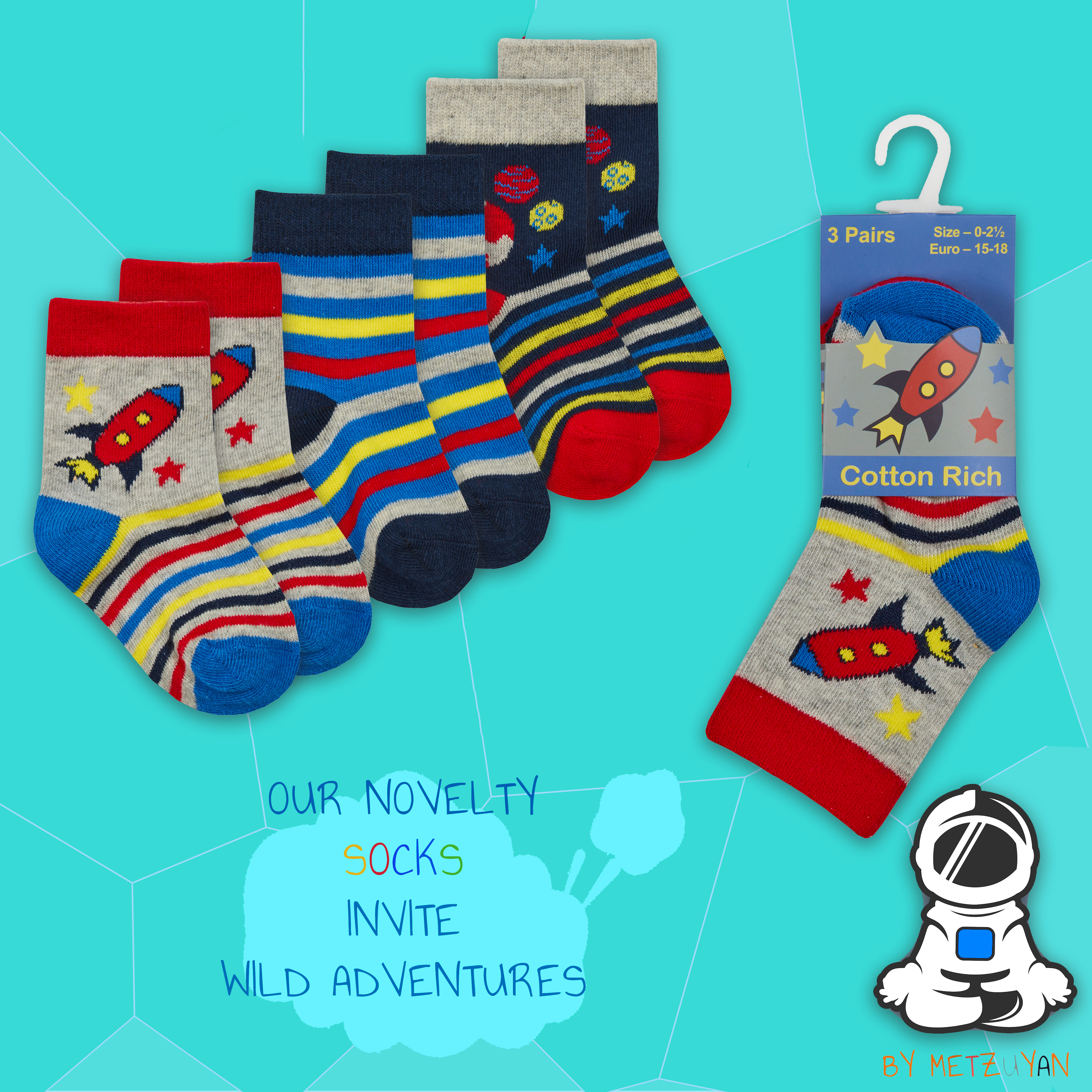 9 Pair Newborn Baby Boys Cotton Rich Socks Bundle Novelty Cars Space Dinosaur UK - Picture 5 of 13