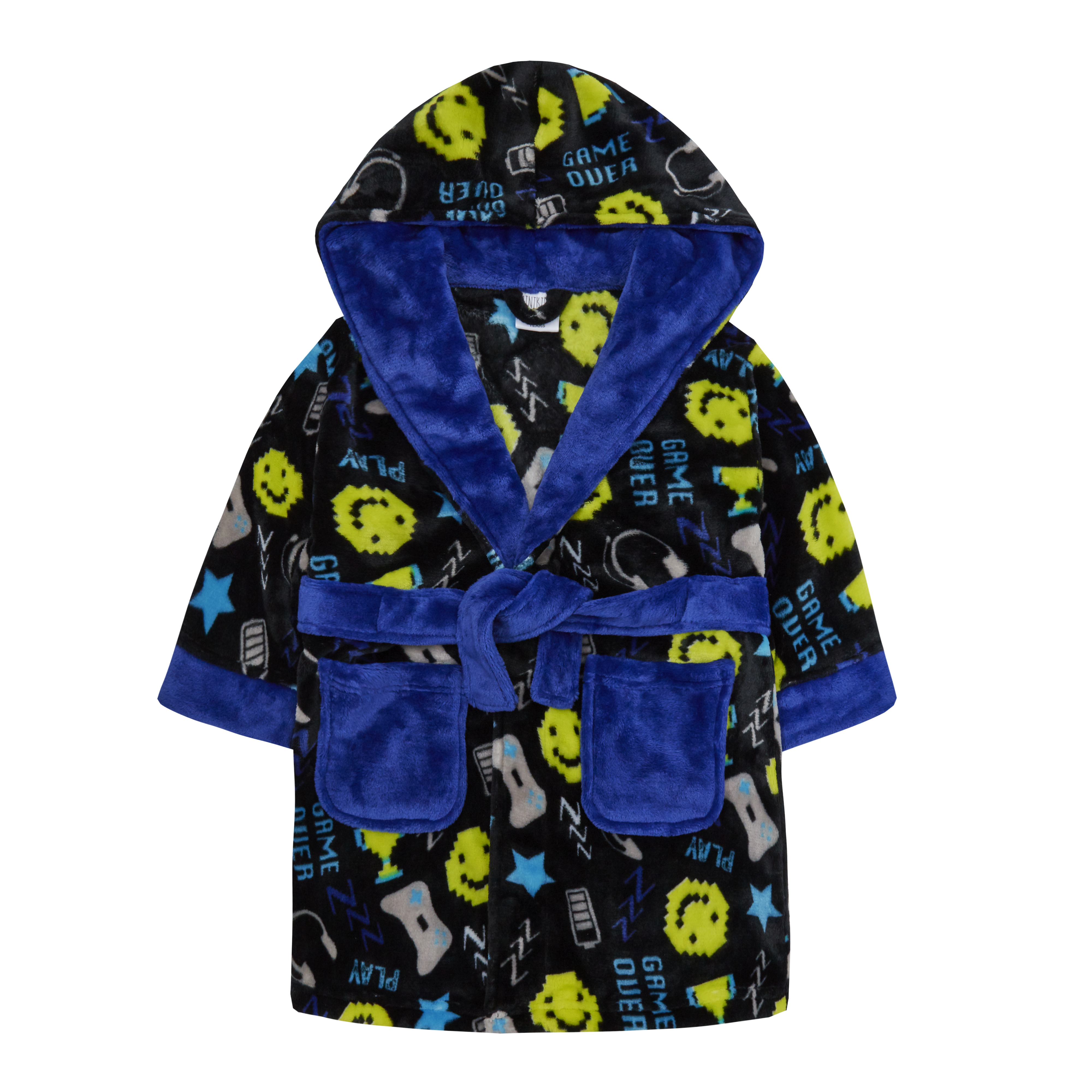 XmasPJS Kids Robe Boys Hooded Fleece Sleep Robe Cotton Towel Animal Soft Bathrobe 2-13 Year 