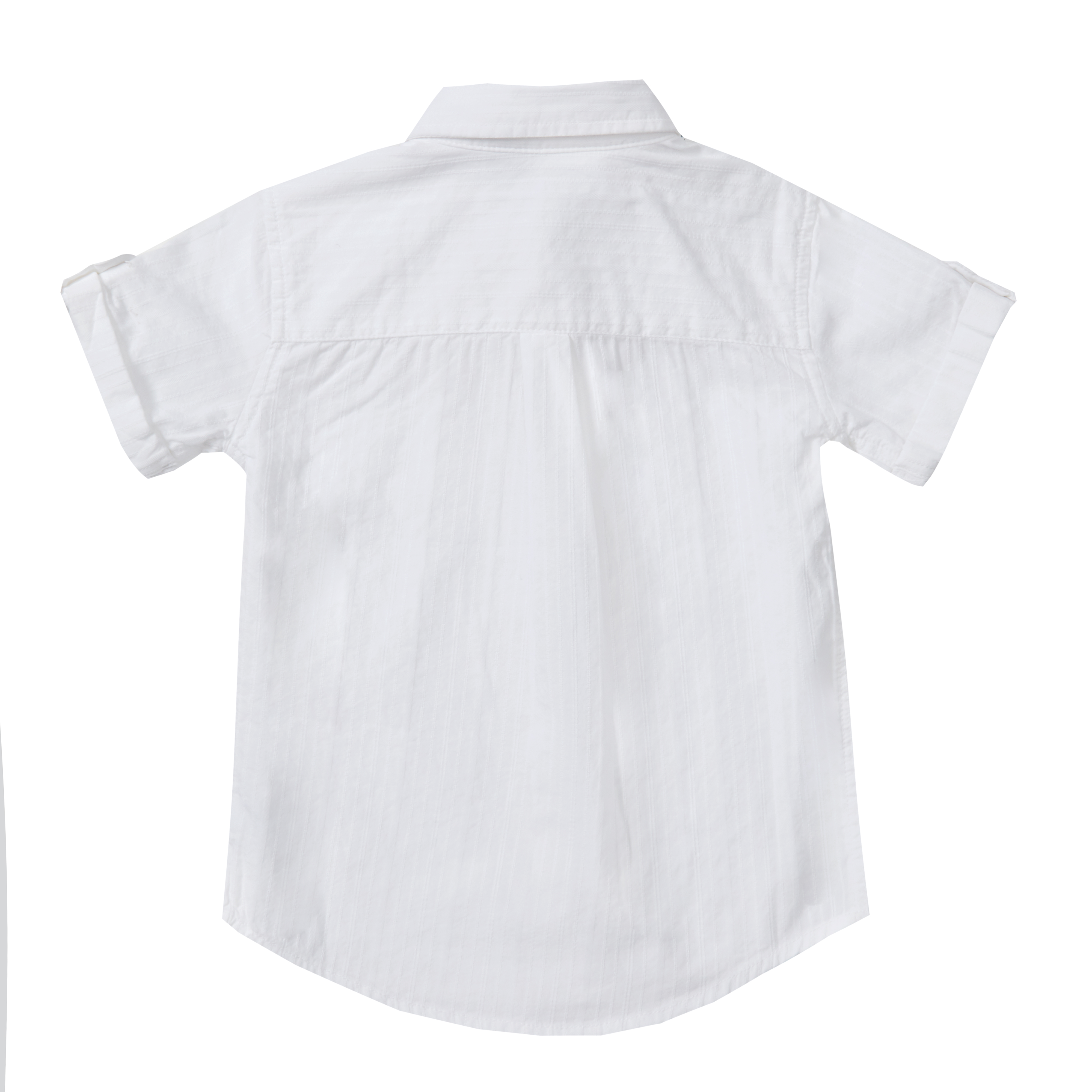 Little Boys Kids 100% Cotton Shirt Summer Button Down Pockets Long/Short Sleeve - Picture 9 of 10