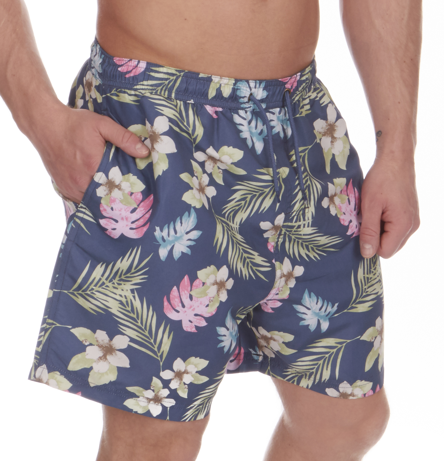 Mens Hawaiian Printed Swimming Shorts Swim Trunks Beach Holiday Summer Swimwear