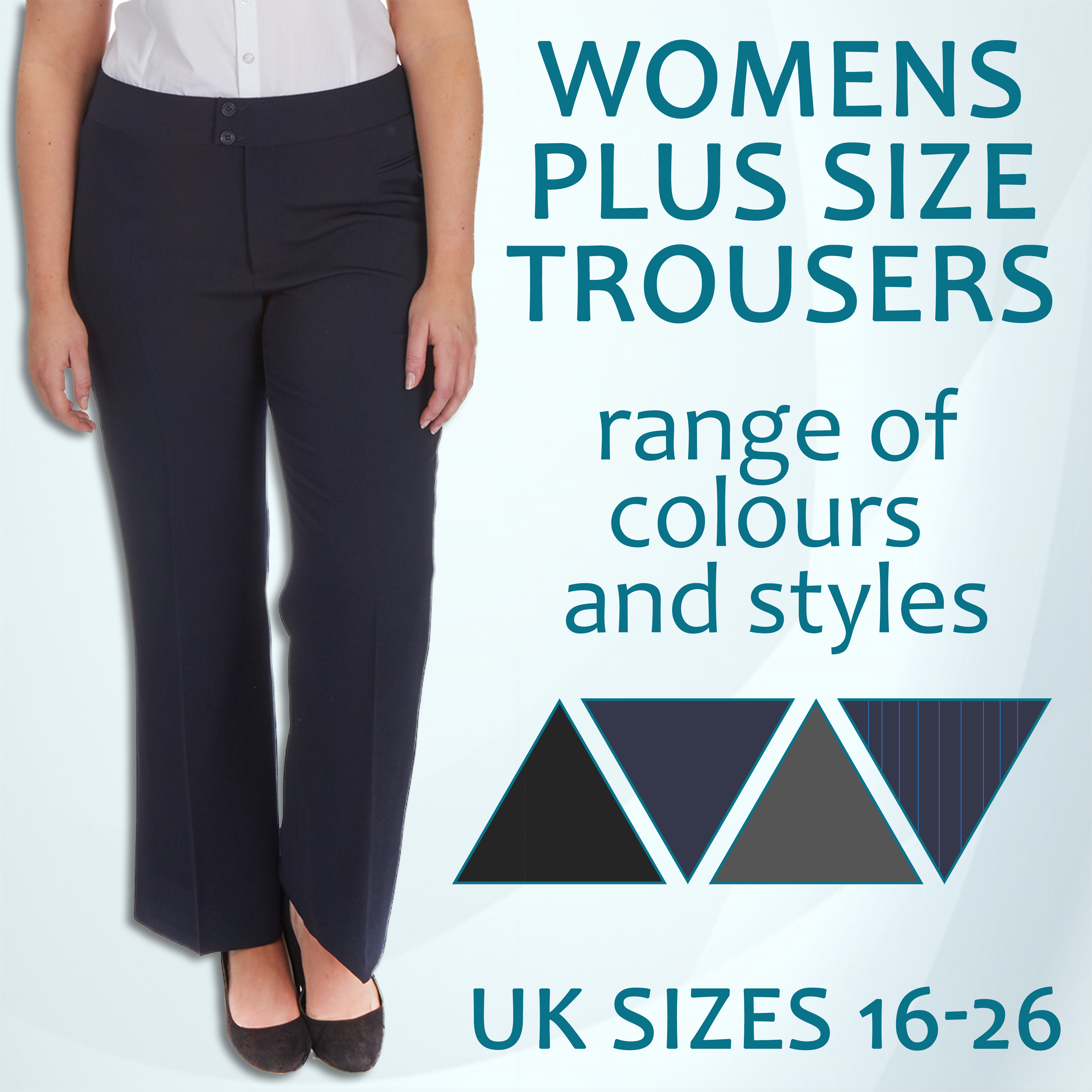 plus size work trousers