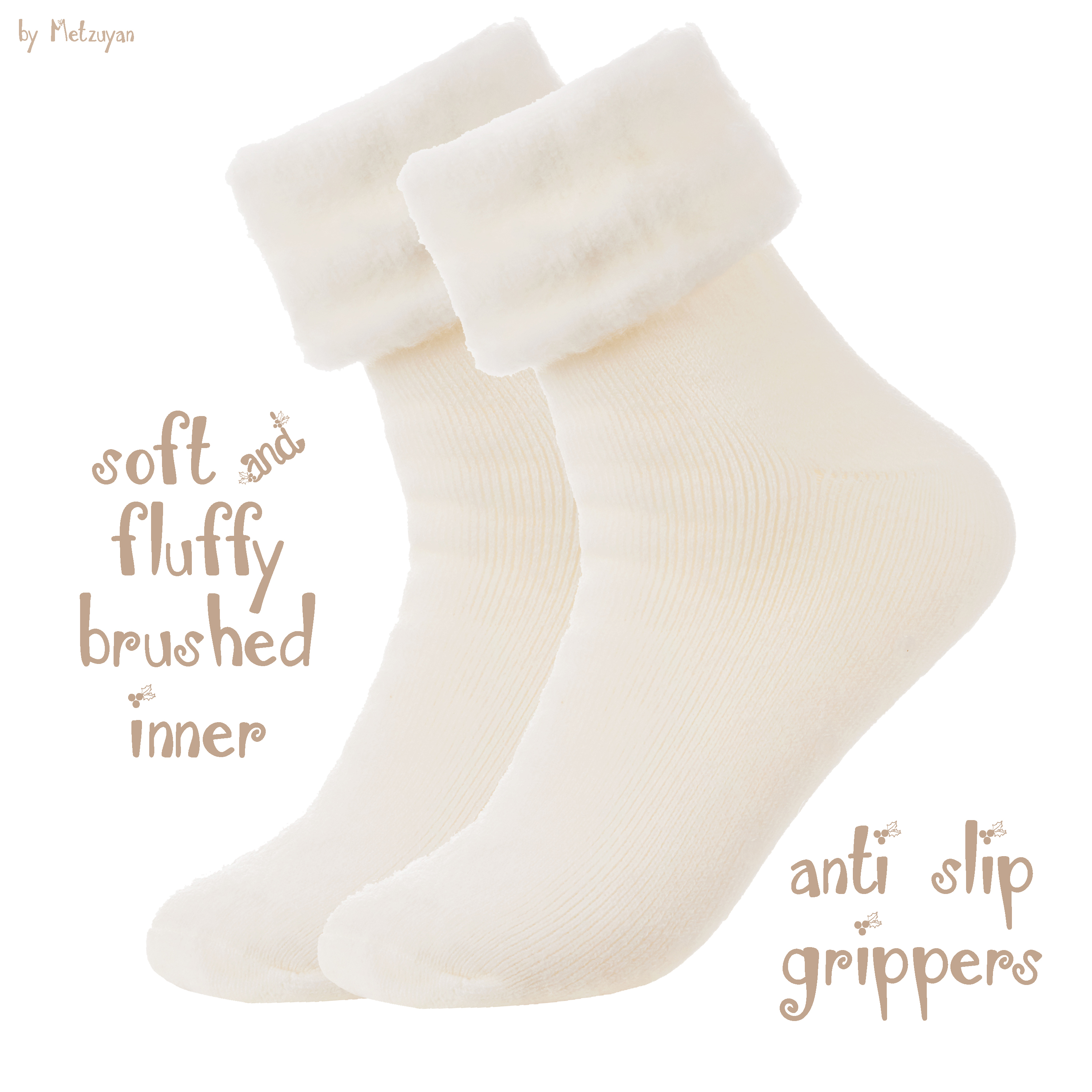 Ladies Super Soft Bed Socks Non Slip Lounge Socks for Girl Women Size 4-8 Cosy - Picture 10 of 14