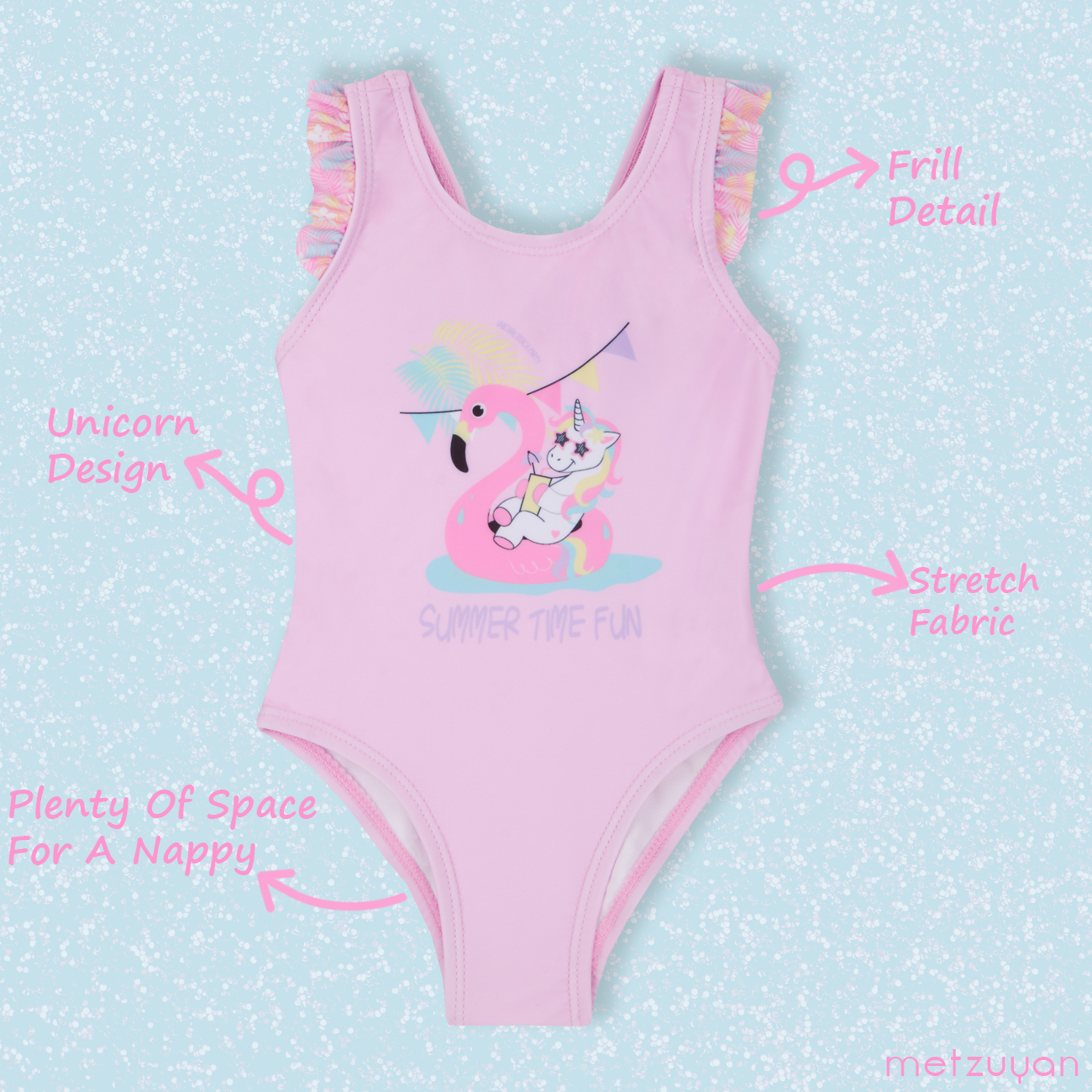 Girls unicorn hotsell swimming costume