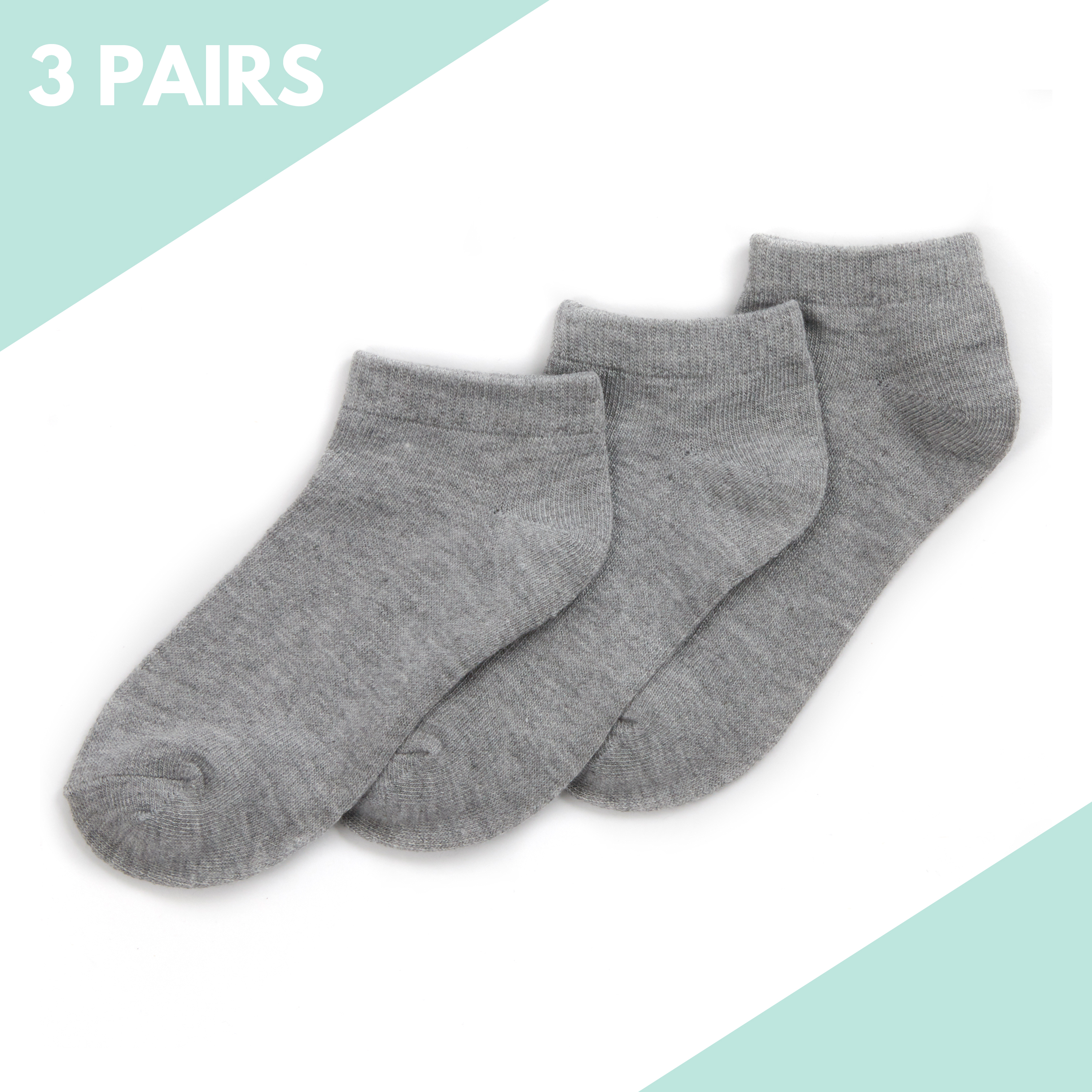 Kids Boys Girls Plain Bamboo Trainer Liner Ankle School Socks 9-12 12.5-3.5 4-6 - Picture 7 of 14