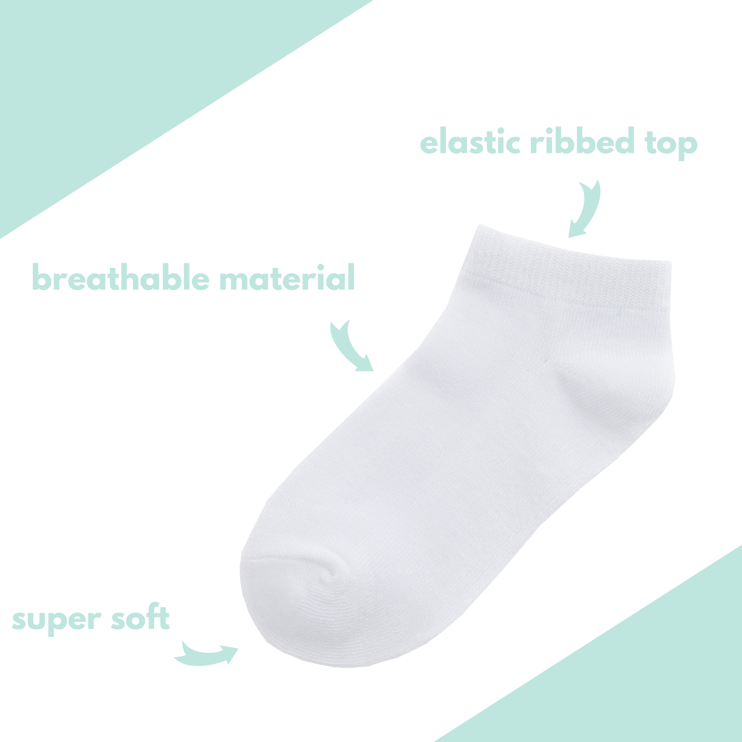 Kids Boys Girls Plain Bamboo Trainer Liner Ankle School Socks 9-12 12.5-3.5 4-6 - Picture 13 of 14