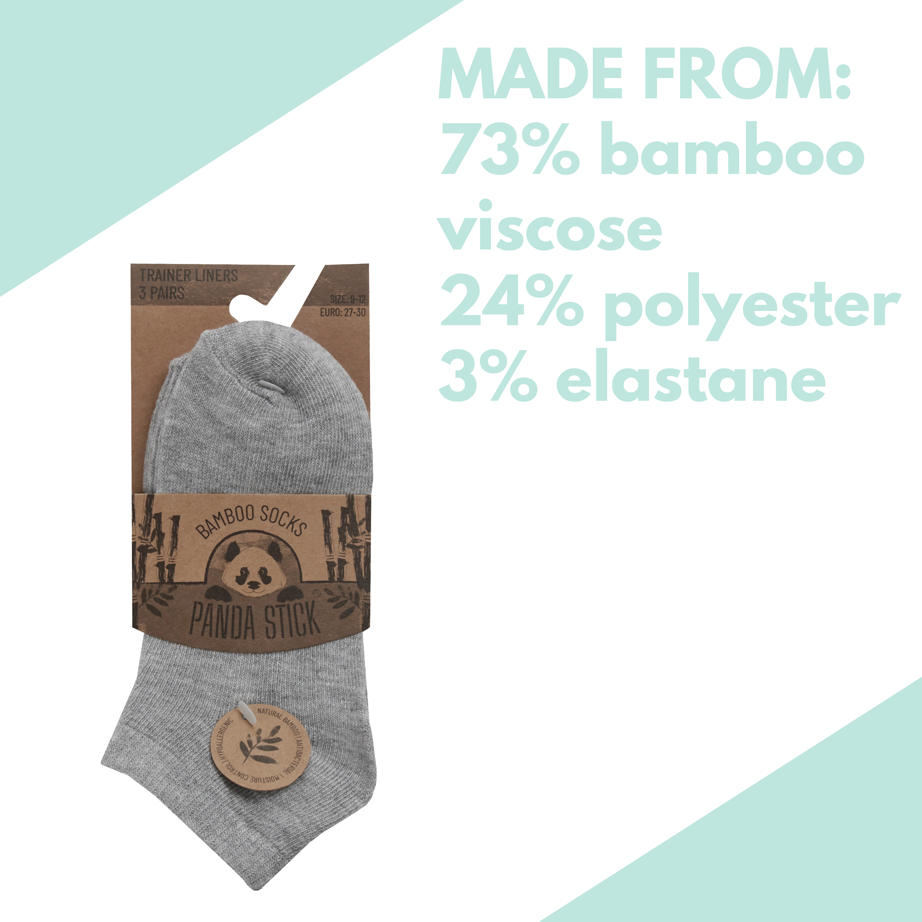 Kids Boys Girls Plain Bamboo Trainer Liner Ankle School Socks 9-12 12.5-3.5 4-6 - Picture 10 of 14