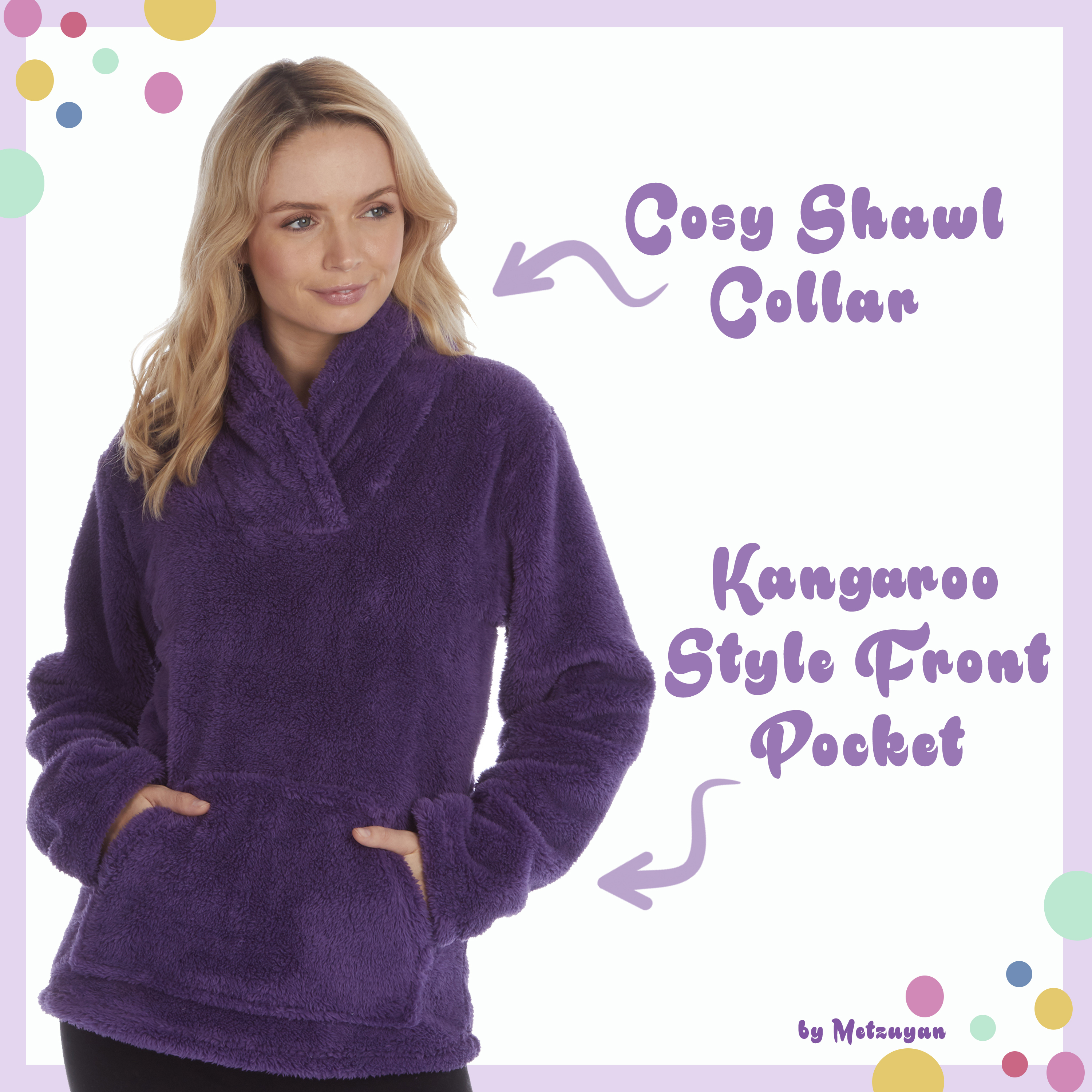 Womens Ladies Snuggle Fleece Bed Jacket Shawl Collar Pyjama Top Lounge Nightwear | eBay