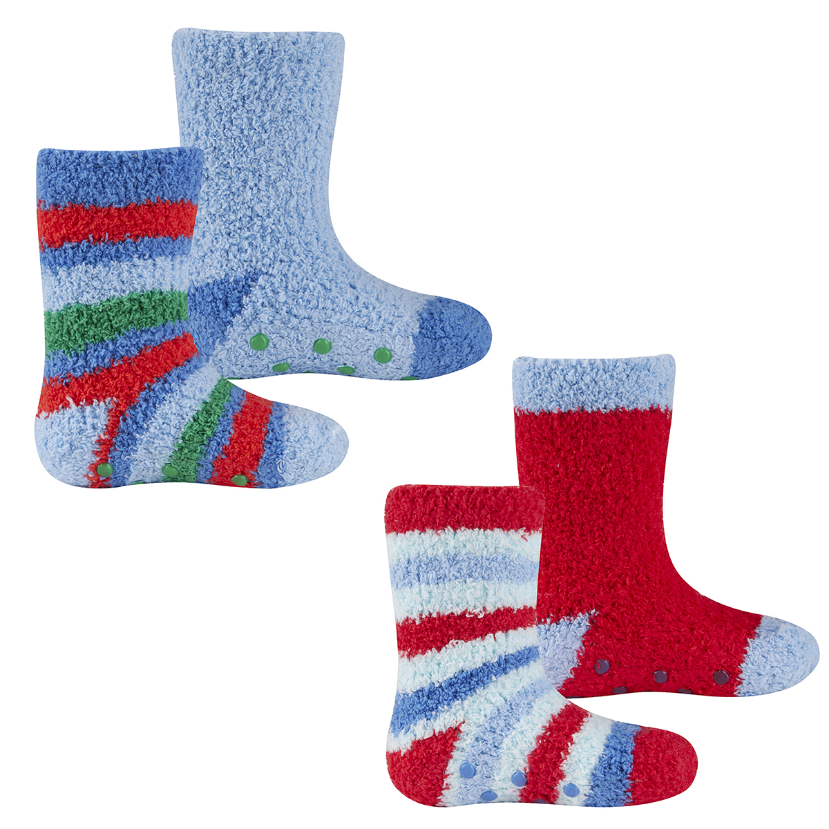 BABY TODDLER GIRLS /"5 PACK/" ANTI-SLIP SOCKS TICK TOCK WITH GRIPPERS FROM NEWBORN