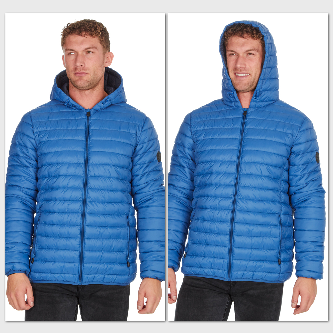 Download Mens Padded Coats Warm Windproof Lightweight Casual Hooded ...