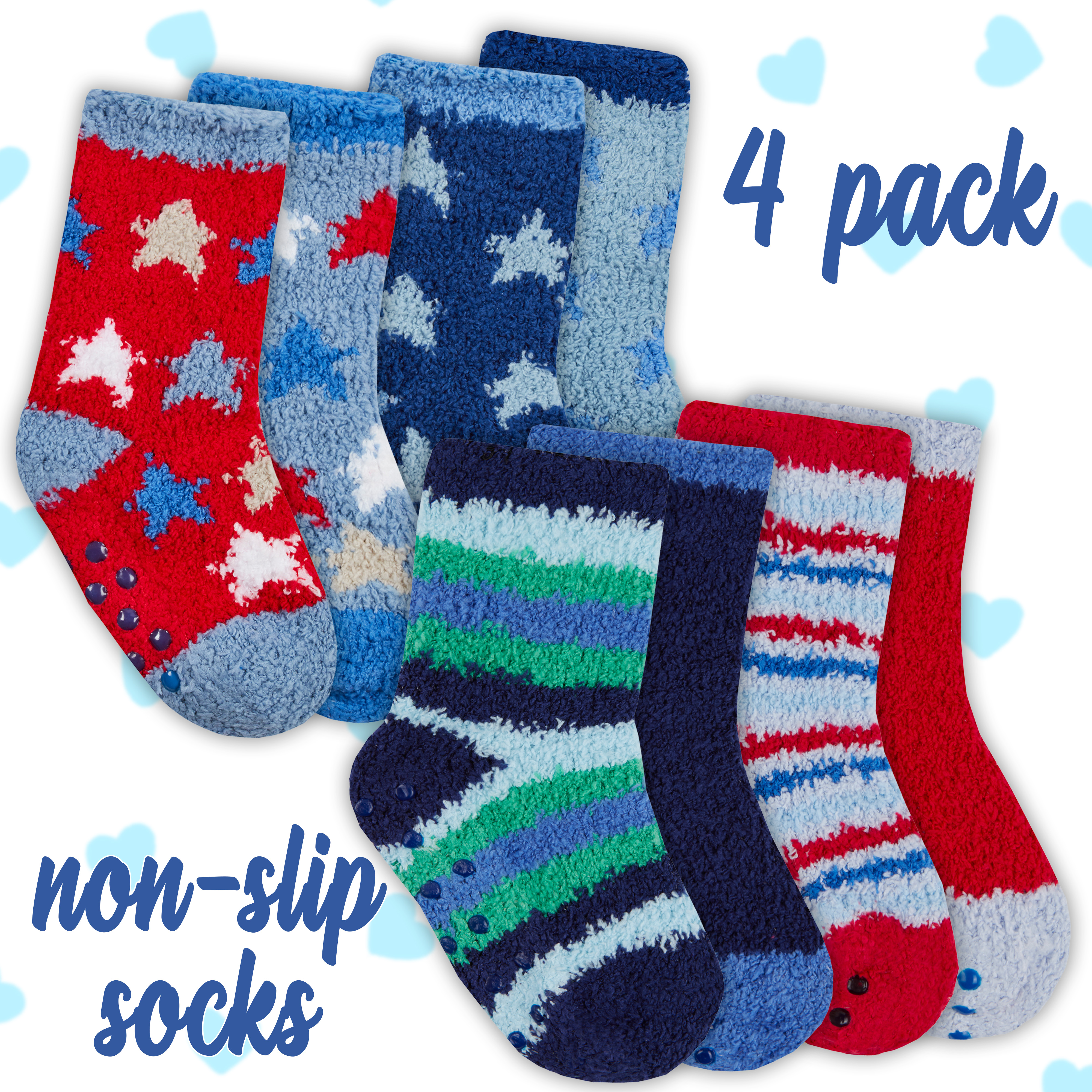 Infant Toddler Baby Boys Socks 4 Pairs 