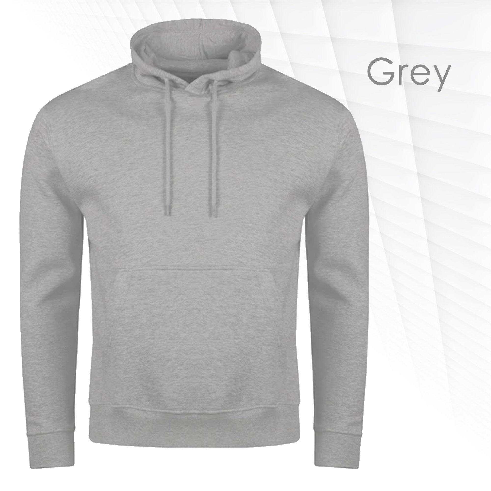 Mens Plain Hooded Sweatshirt Pullover Hoodie Adult Fleece Long Sleeved Sportwear - Picture 7 of 38