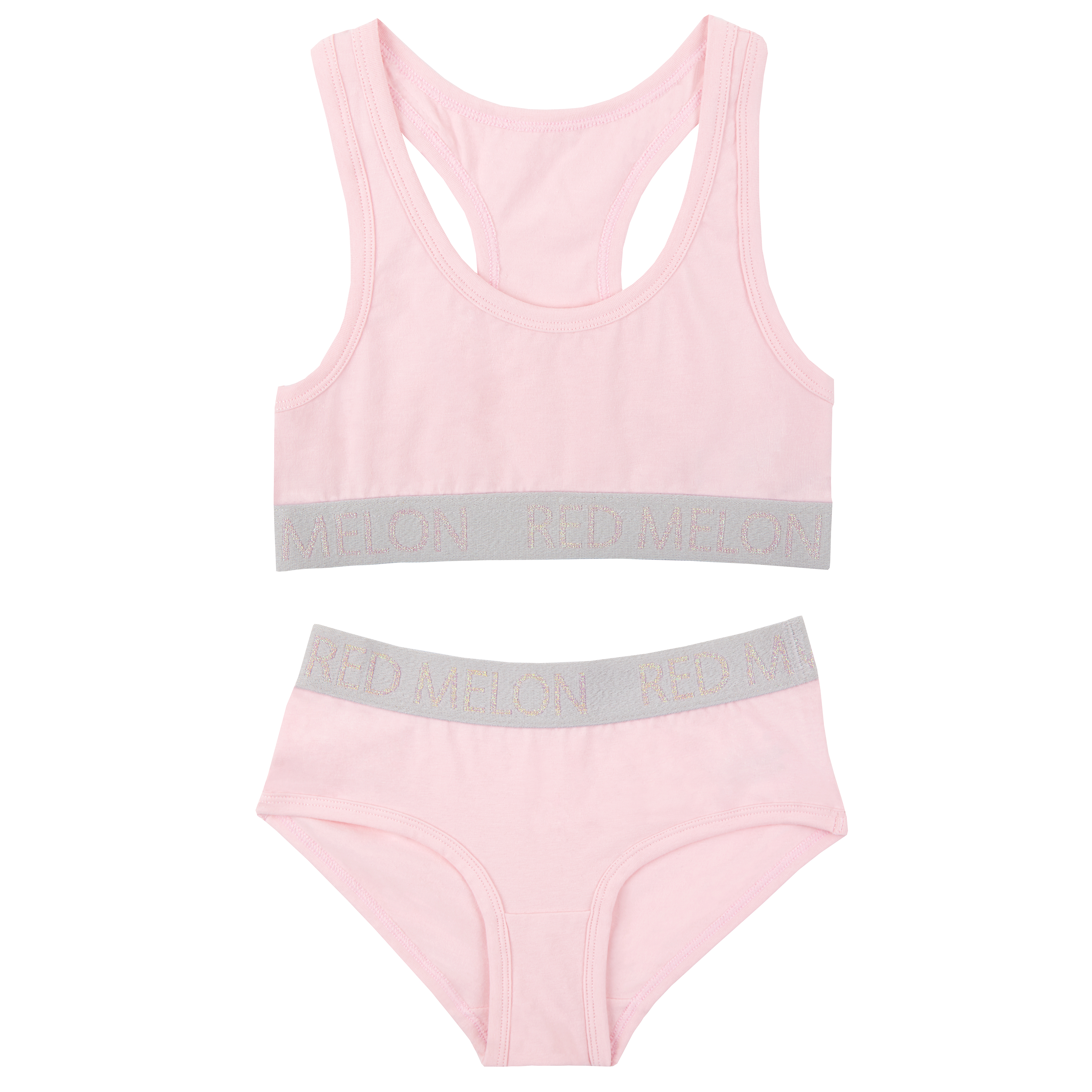 Primer Sujetador Knickers con Top Recortado para Niñas Brillo Bralette Sin Acolchar Algodón - Imagen 15 de 38