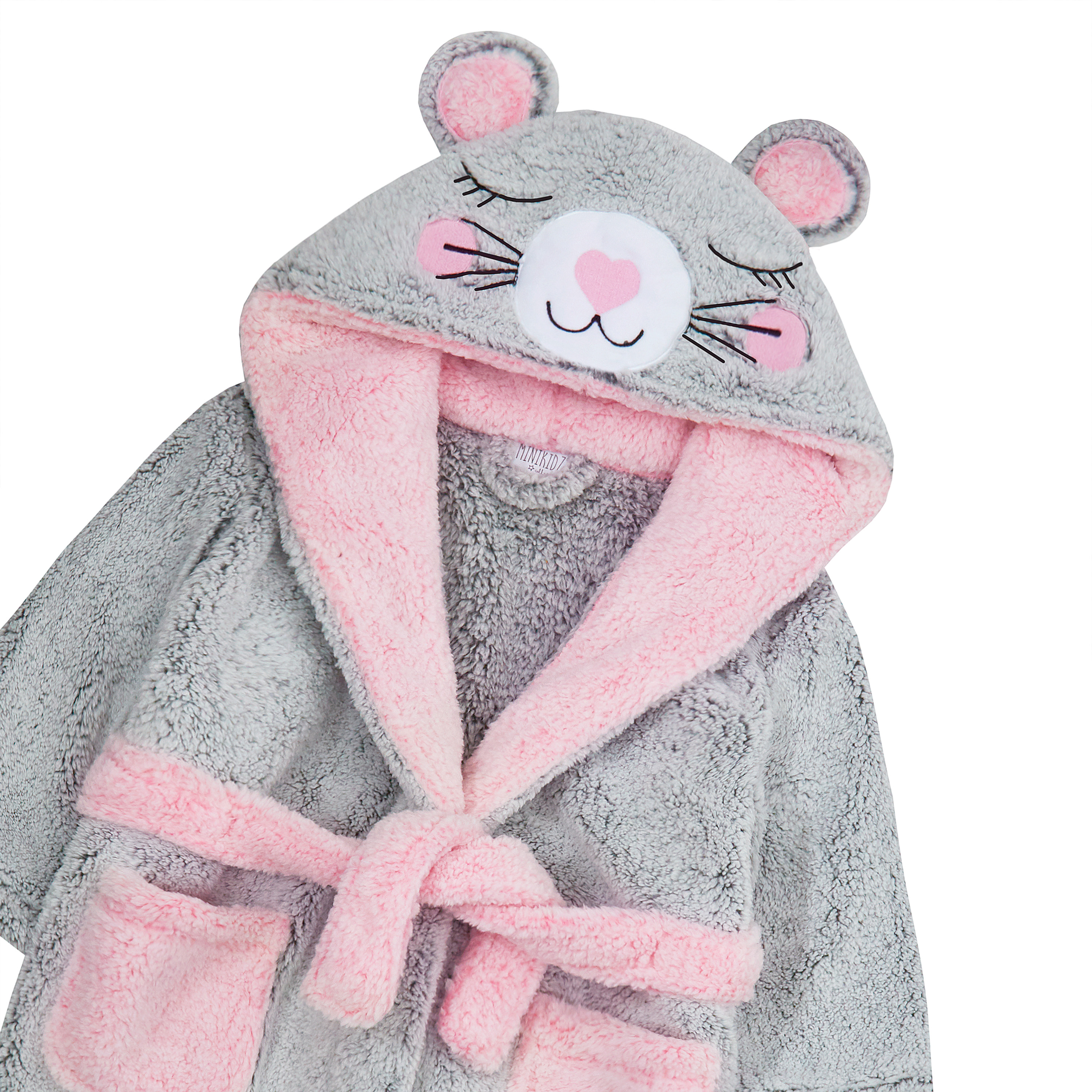 Metzuyan Childrens Kids Dressing Gown Bathrobe Robe Sloth Novelty Colouring Activity Book Gift Present Set UK