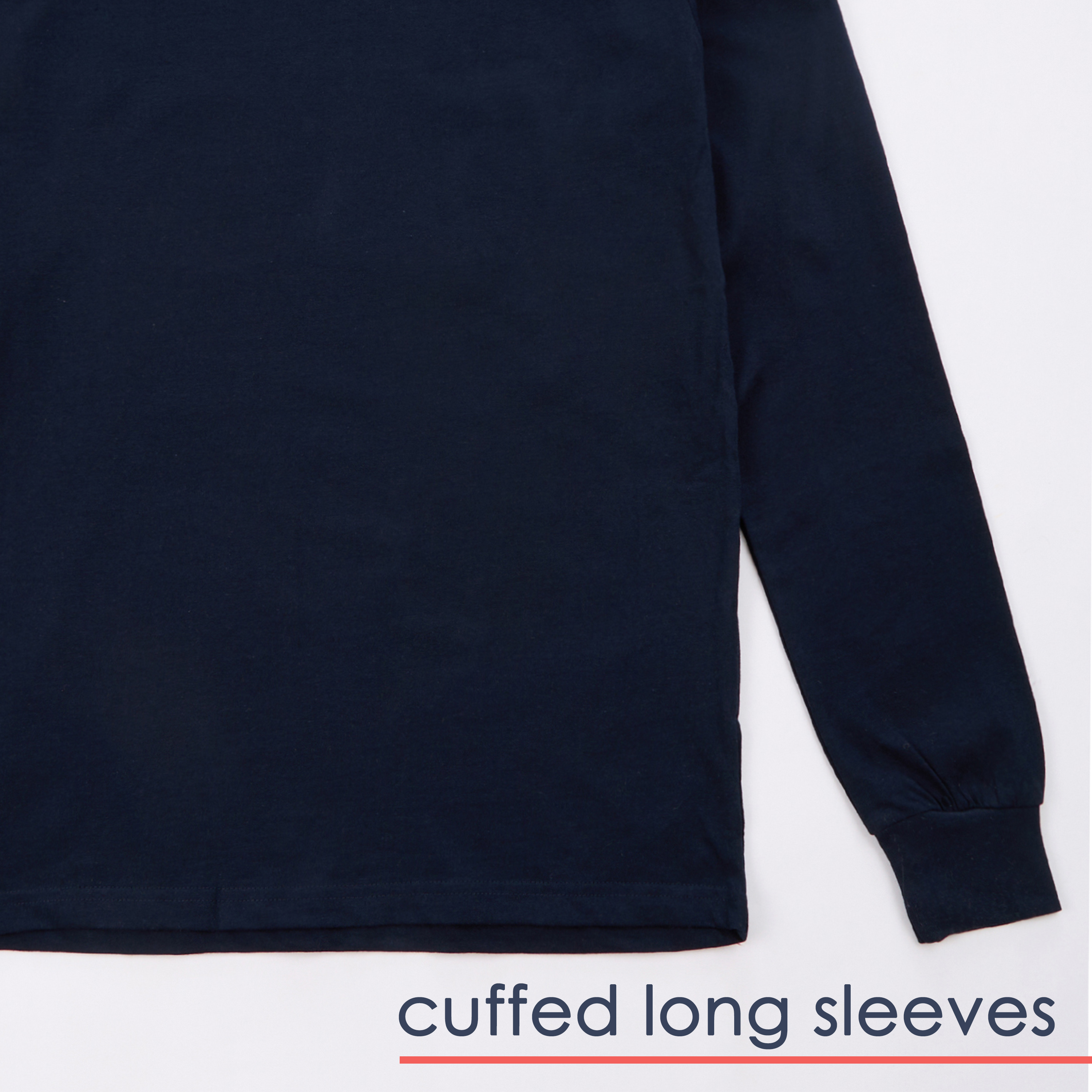 Mens 5 Pack Long Sleeved Top 100% Cotton T-shirt Multibuy Multipack Top S M L XL - Picture 14 of 21