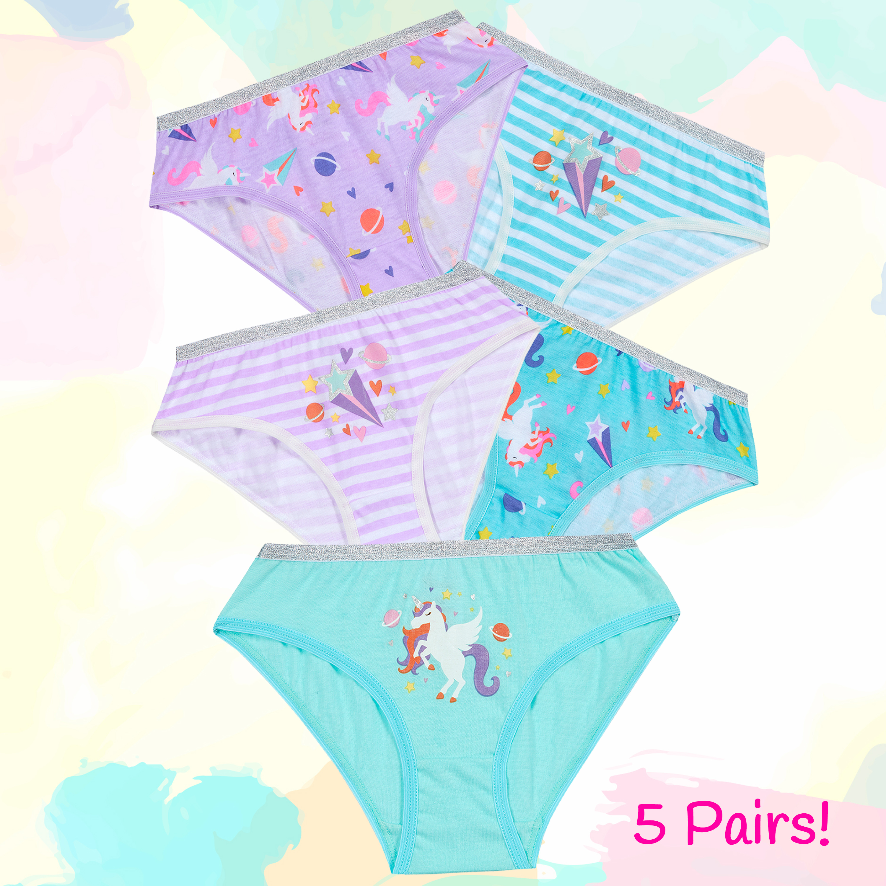 Paquete de 5 pares de brifas knickers multicompra pantalones ricos en algodón ropa interior - Imagen 23 de 34