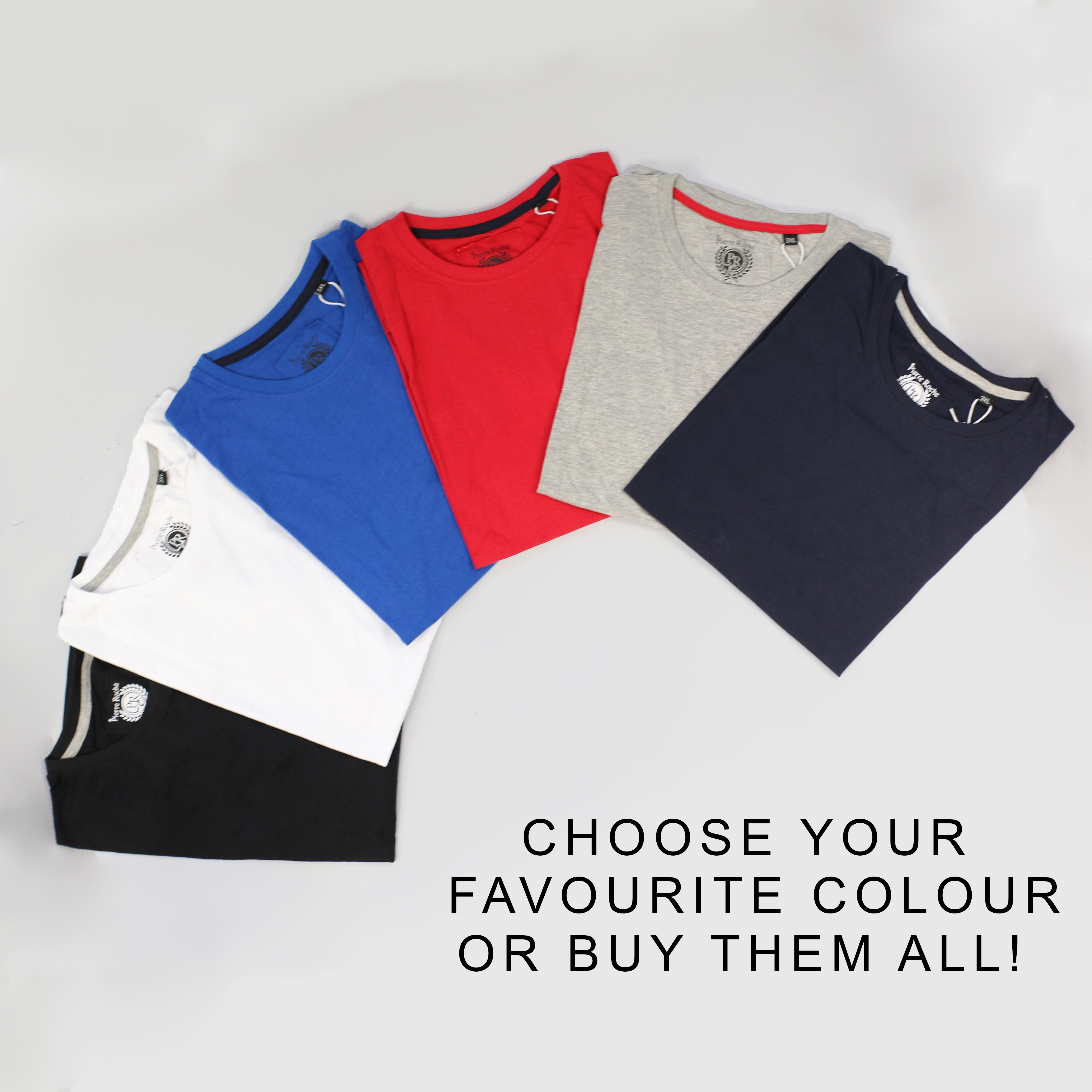 Mens Shirts Classic Plain Big and Tall Plus Size TShirt Various Colors