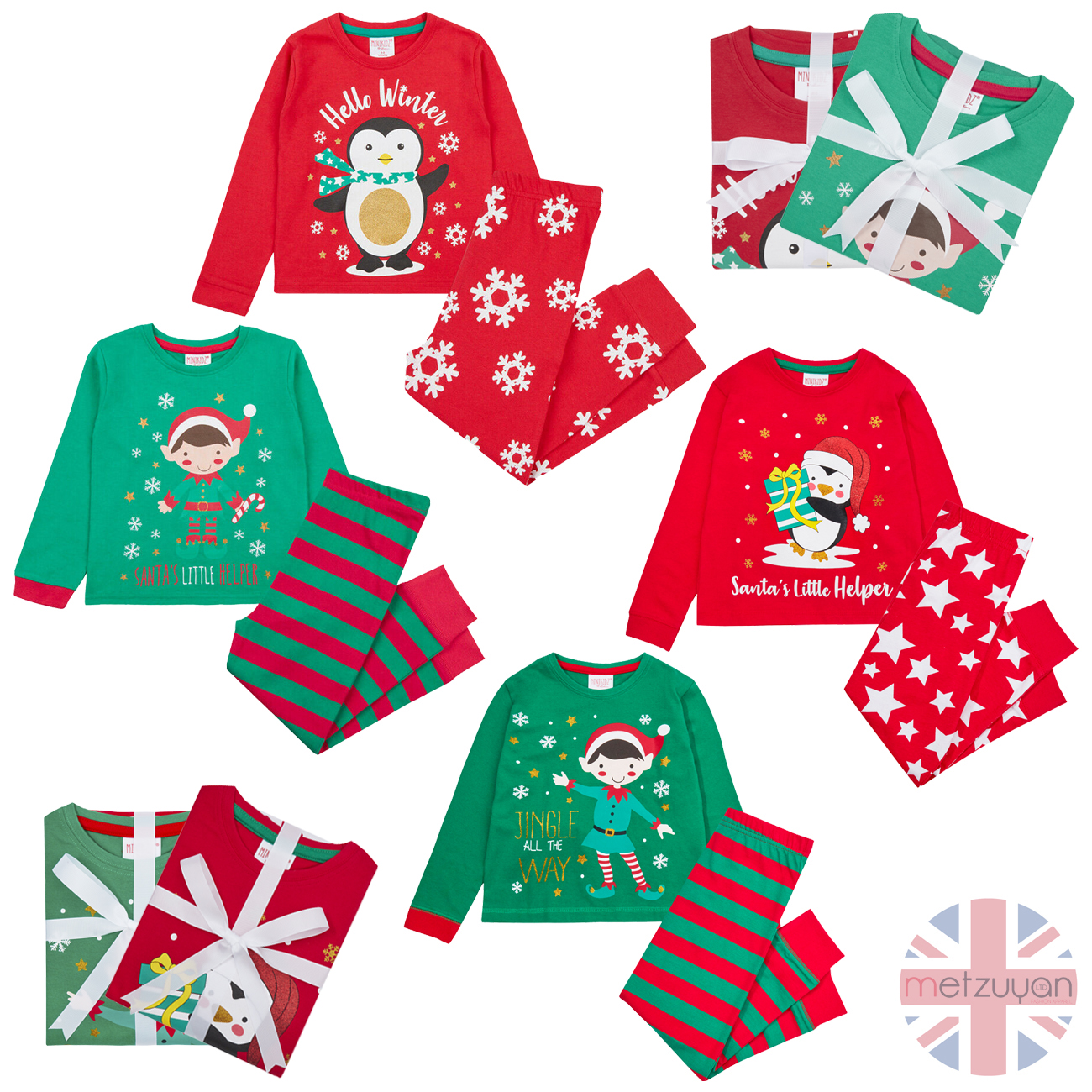 YISHOW Retro Waving Santa Funny Crew Socks