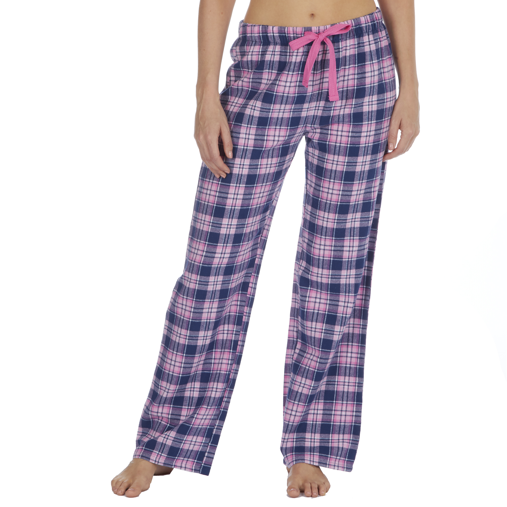 Ladies Womens Pyjama Pants Nightwear Lounge Cotton Check Pattern Flannel Thermal  eBay