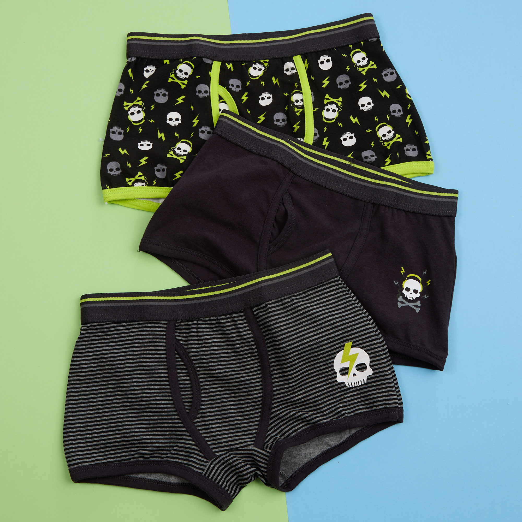 Kids Boys 3 Pairs Underwear Trunks Cotton Rich Boxer Pants Camo Space 7-13 Years - Picture 12 of 19