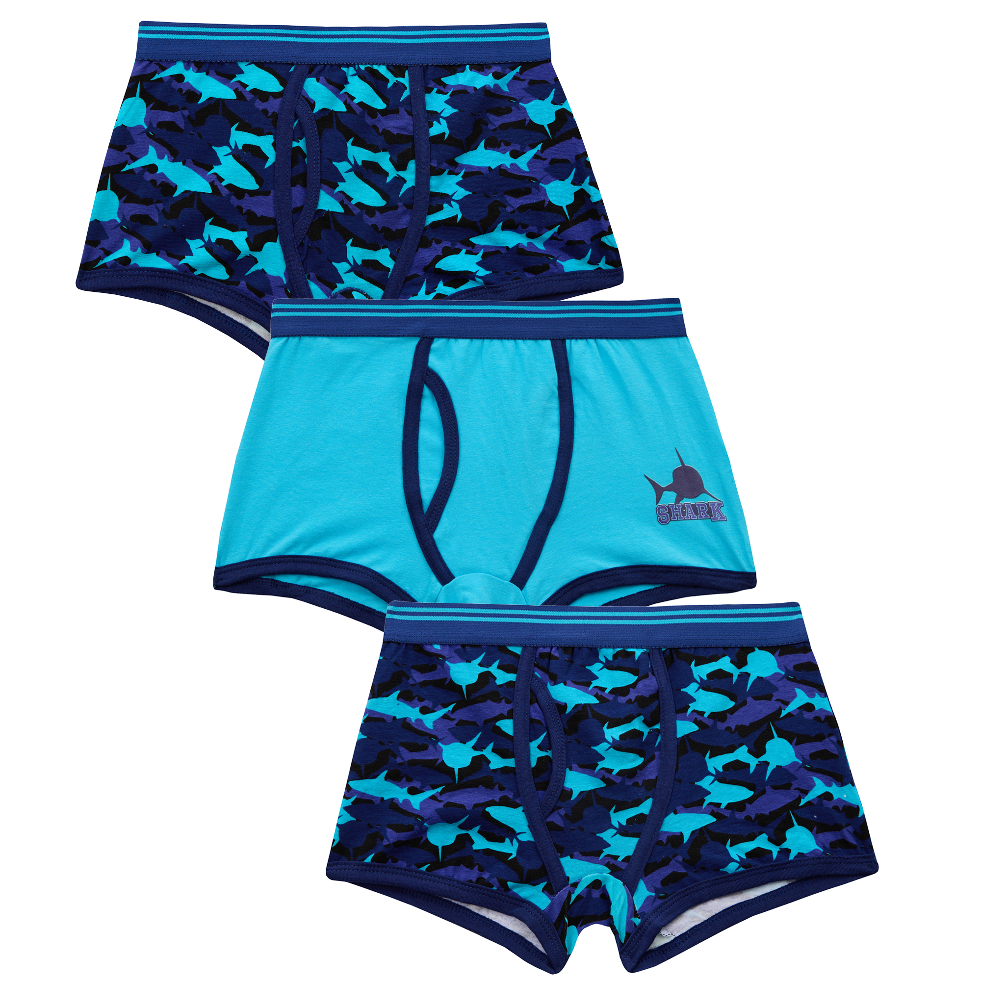 Kids Boys 3 Pairs Underwear Trunks Cotton Rich Boxer Pants Camo Space 7-13 Years - Picture 17 of 19