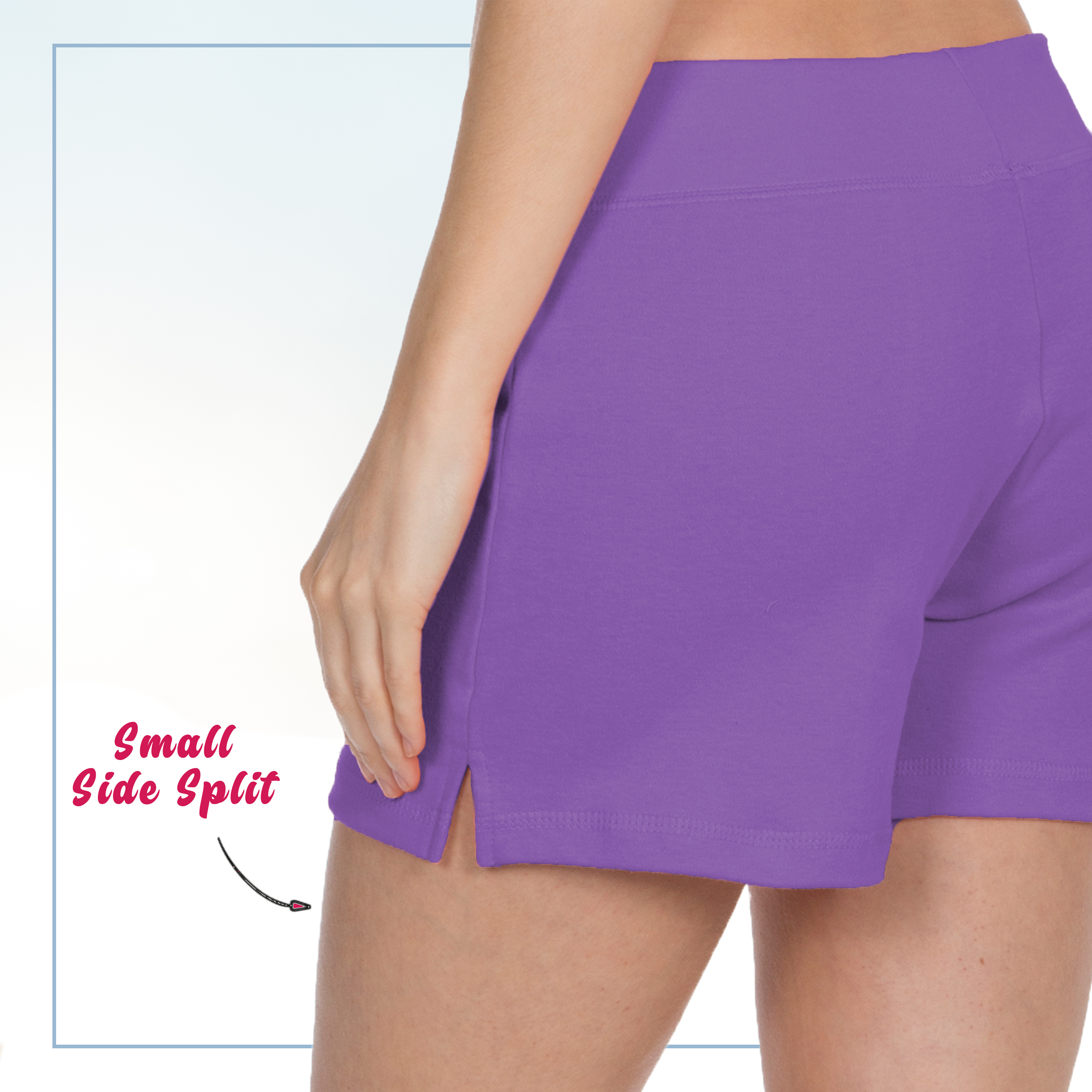 Womens Jersey Shorts Cotton Elasticated Loungewear Summer Sports S M L XL XXL UK - Picture 7 of 80