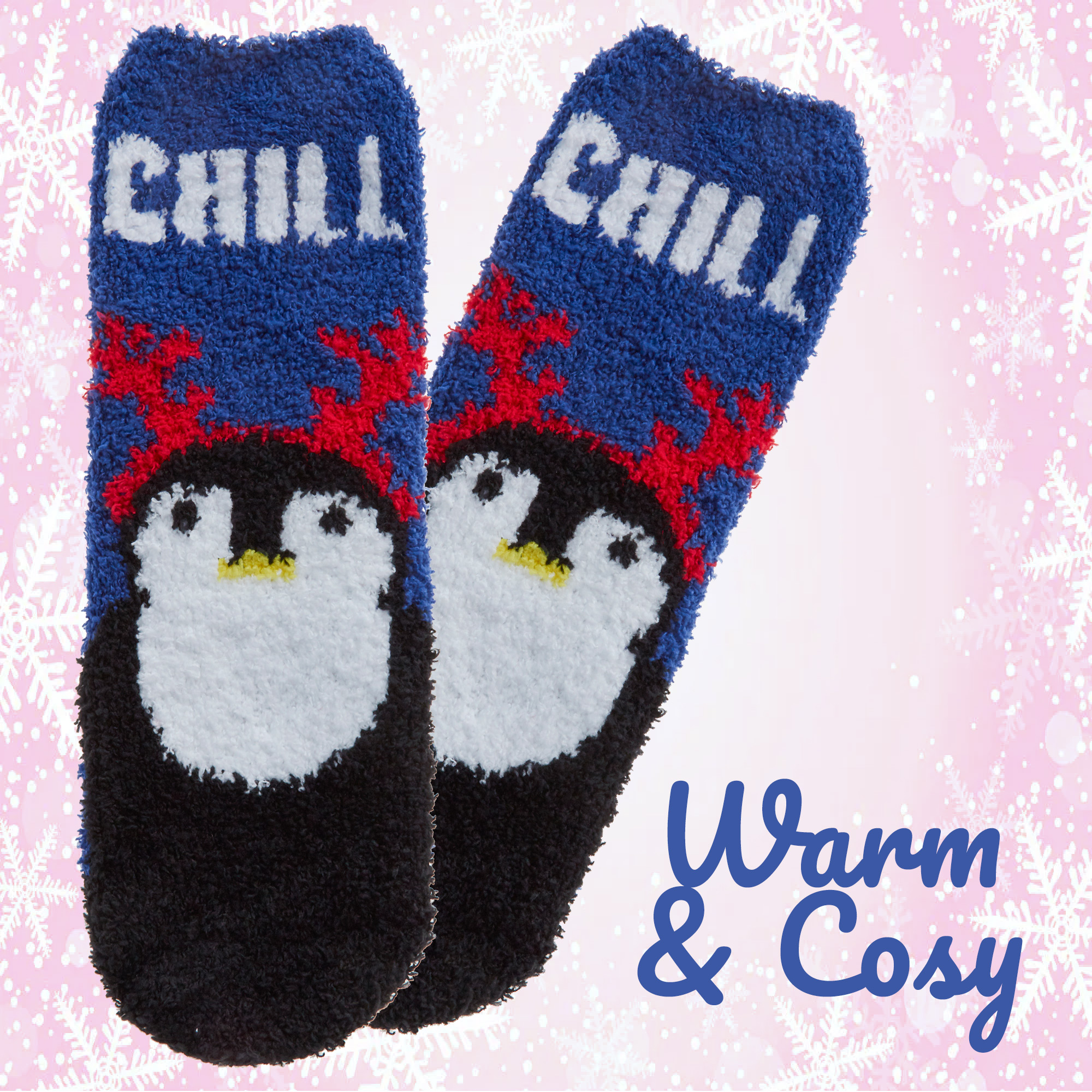 Kids Boys Girls Unisex Thermal Fluffy Bed Winter Socks Non Slip Christmas Print - Picture 15 of 18