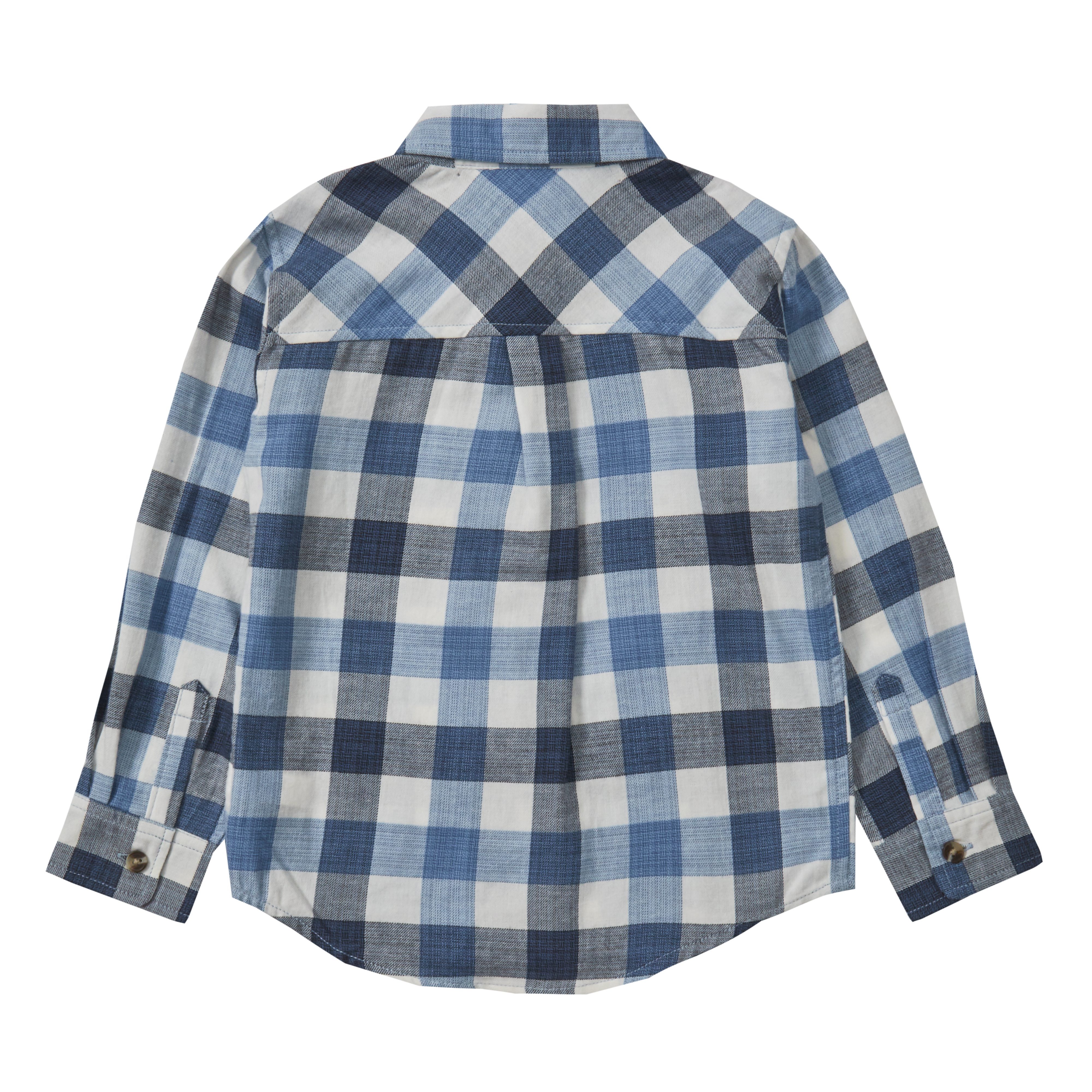 Little Boys Kids 100% Cotton Shirt Summer Button Down Pockets Long/Short Sleeve - Picture 6 of 10