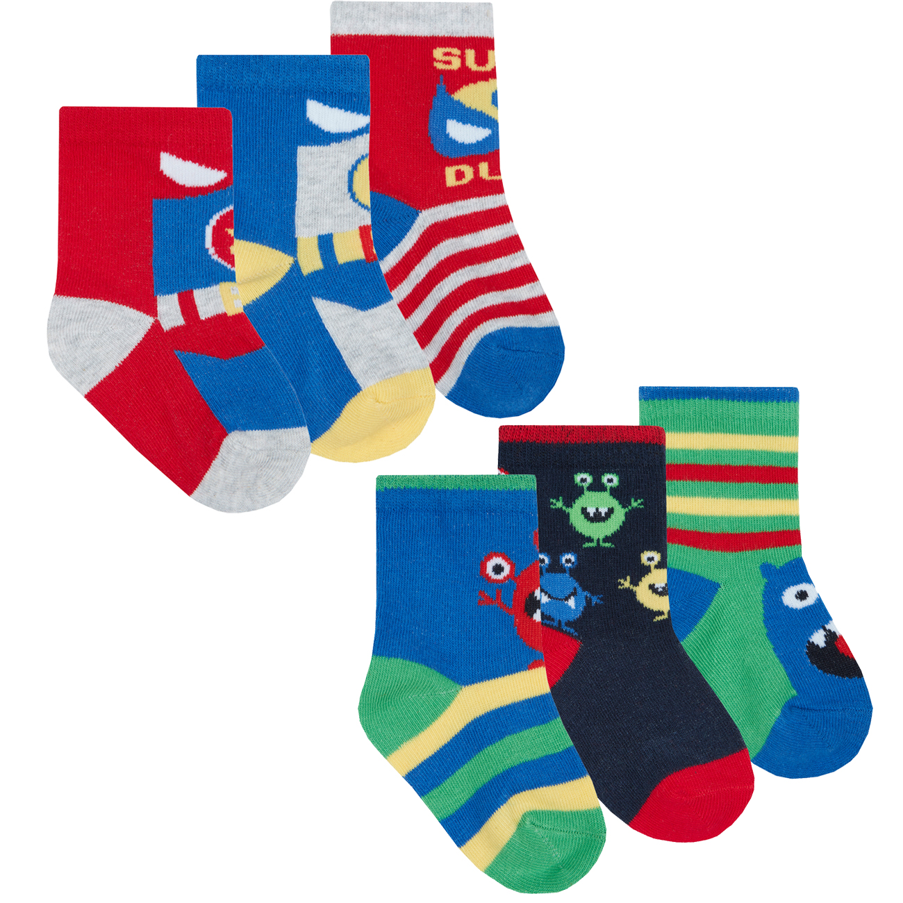 Newborn Infant Baby Boys Socks 918 Pairs Cotton Rich Novelty Cartoon
