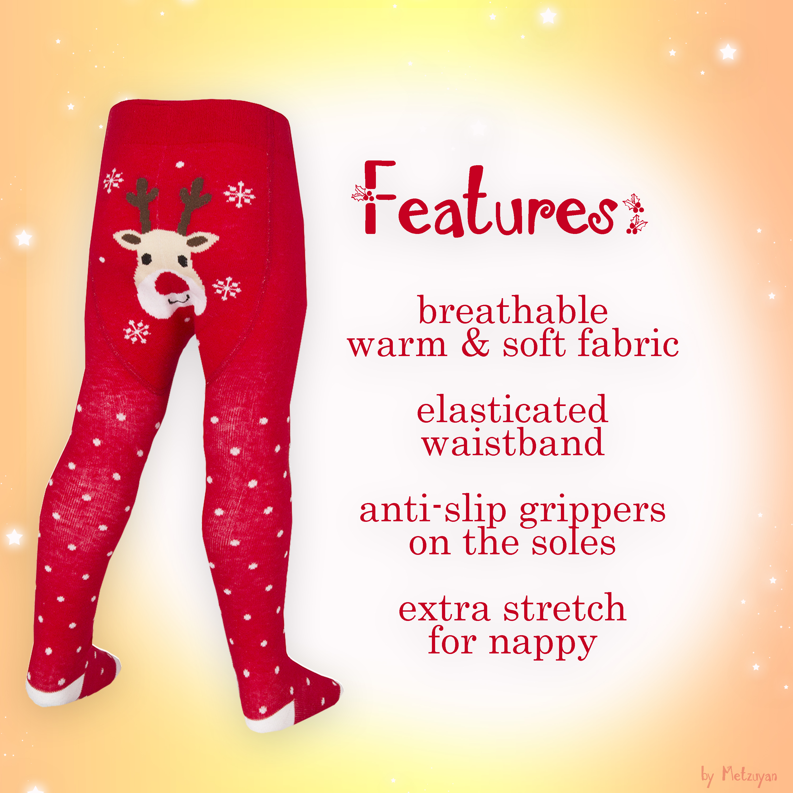 christmas workout tights