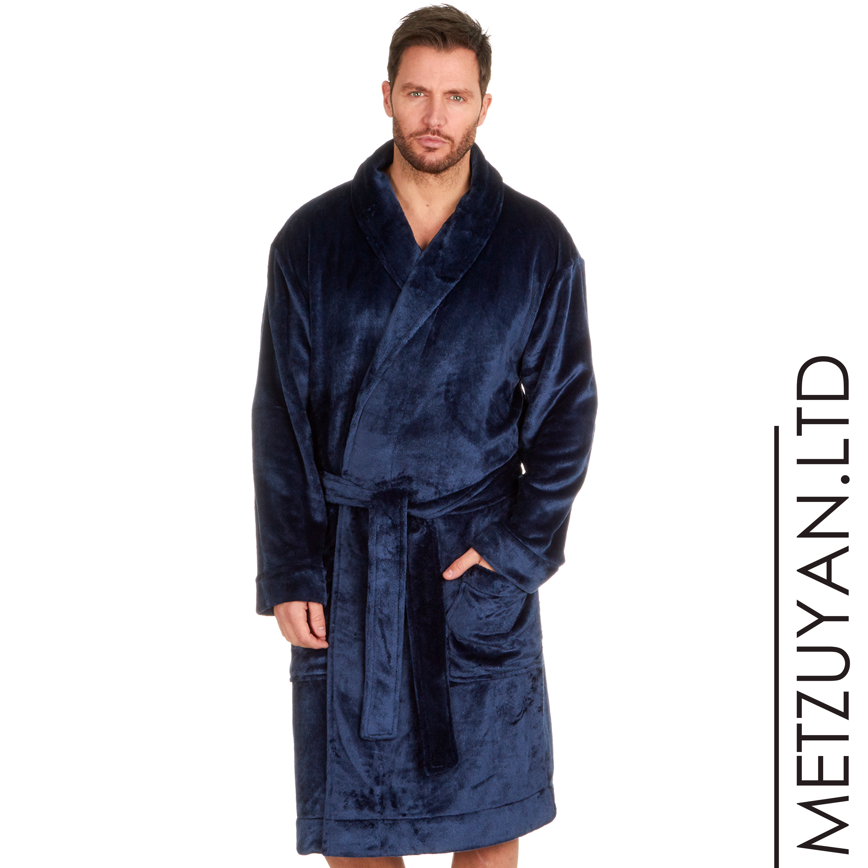 Mens Dressing Gowns Robes Medium Large XL XXL 3XL 4XL 5XL Fleece Shawl Collar UK eBay