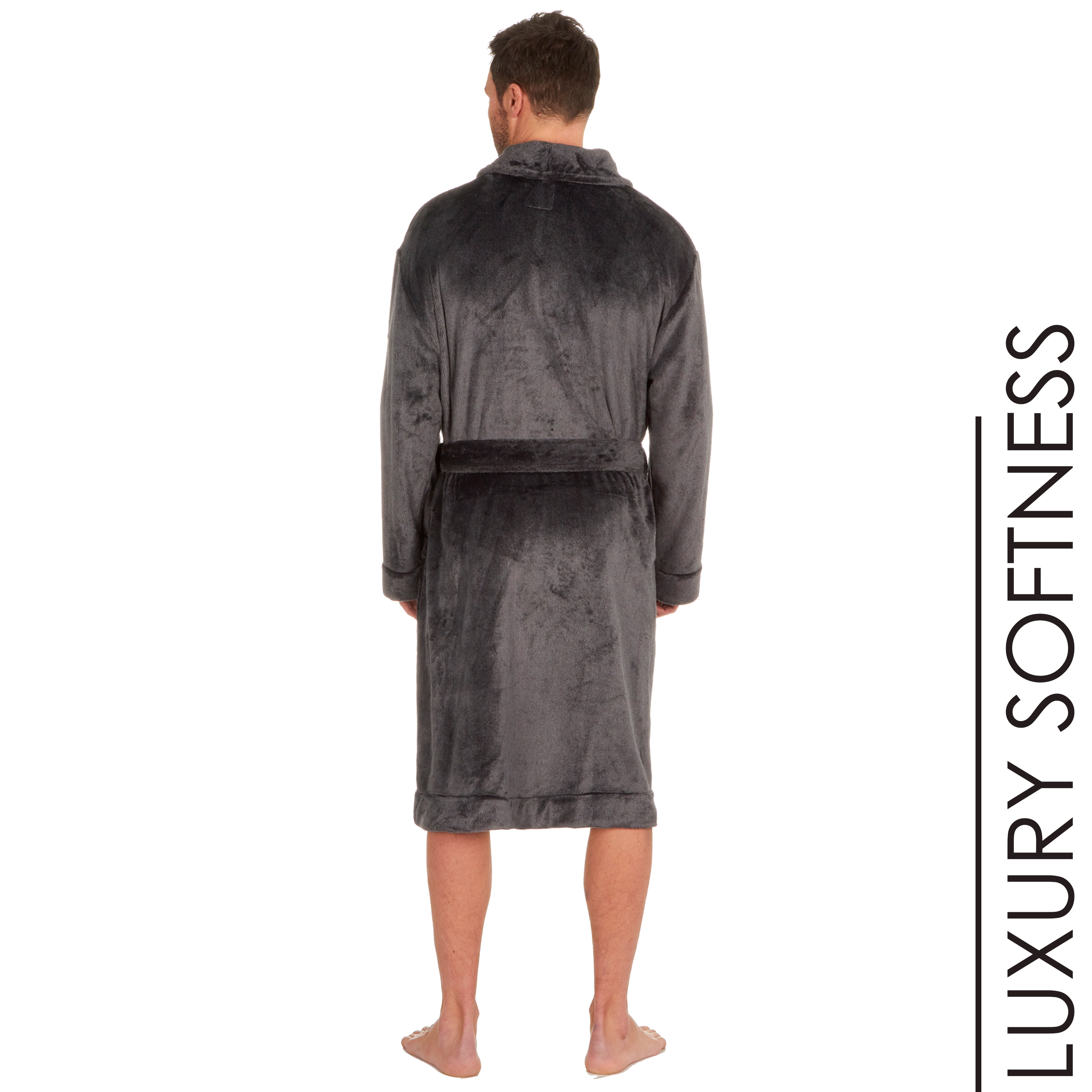 Mens Dressing Gowns Robes Medium Large XL XXL 3XL 4XL 5XL Fleece Shawl