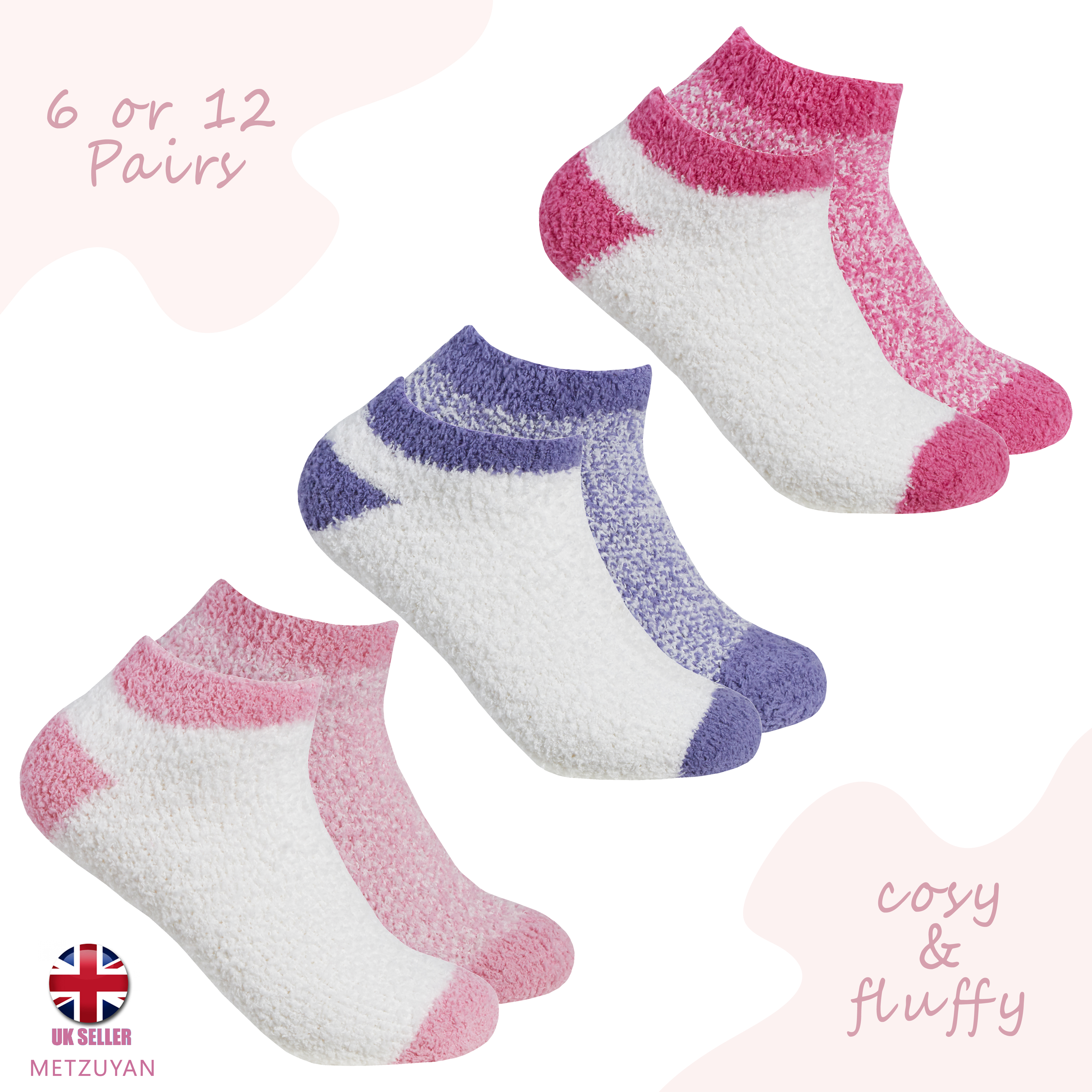 fluffy trainer socks