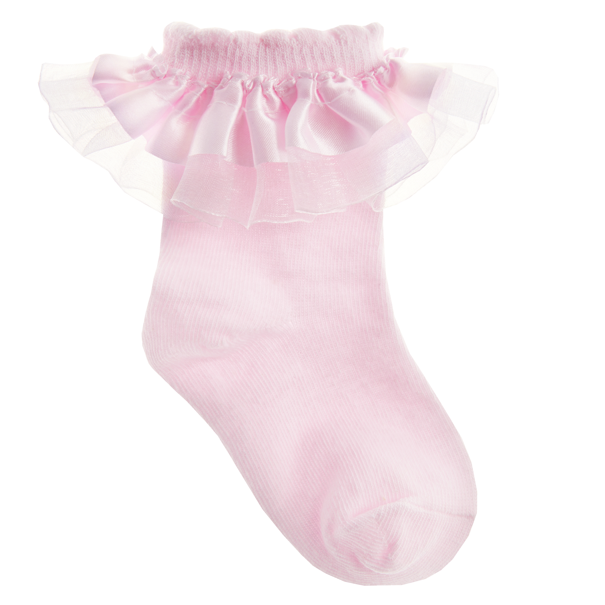 Baby Girls Lace Stocking Tutu Frill Socks Cute Bow Spanish Frilly Cotton Rich 