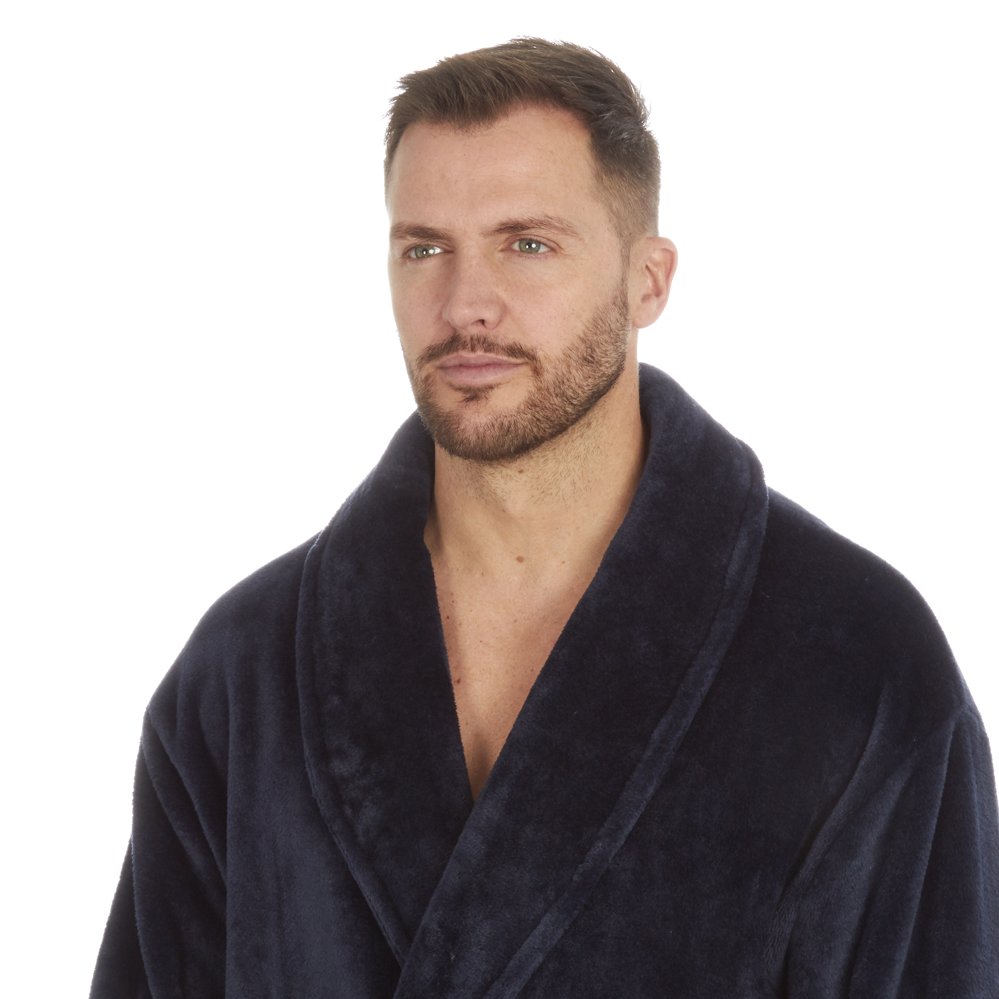 Mens Super Soft Hooded Tartan Checked Bath Robe Dressing Gown with Pockets M-5XL - Picture 118 of 172