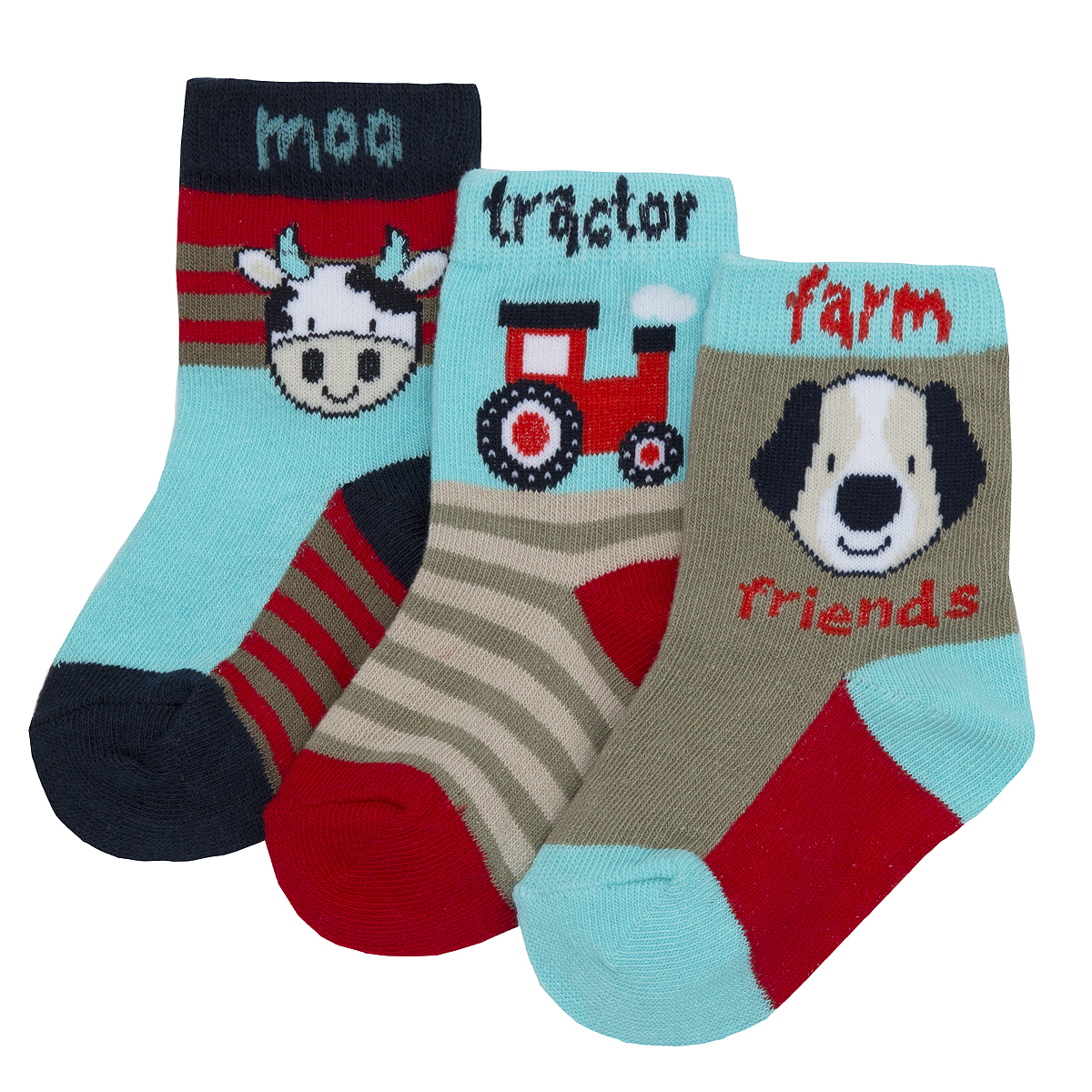 9 Pairs Infant Toddler Baby Boys Socks Cotton Rich Low Cut Animal Dino