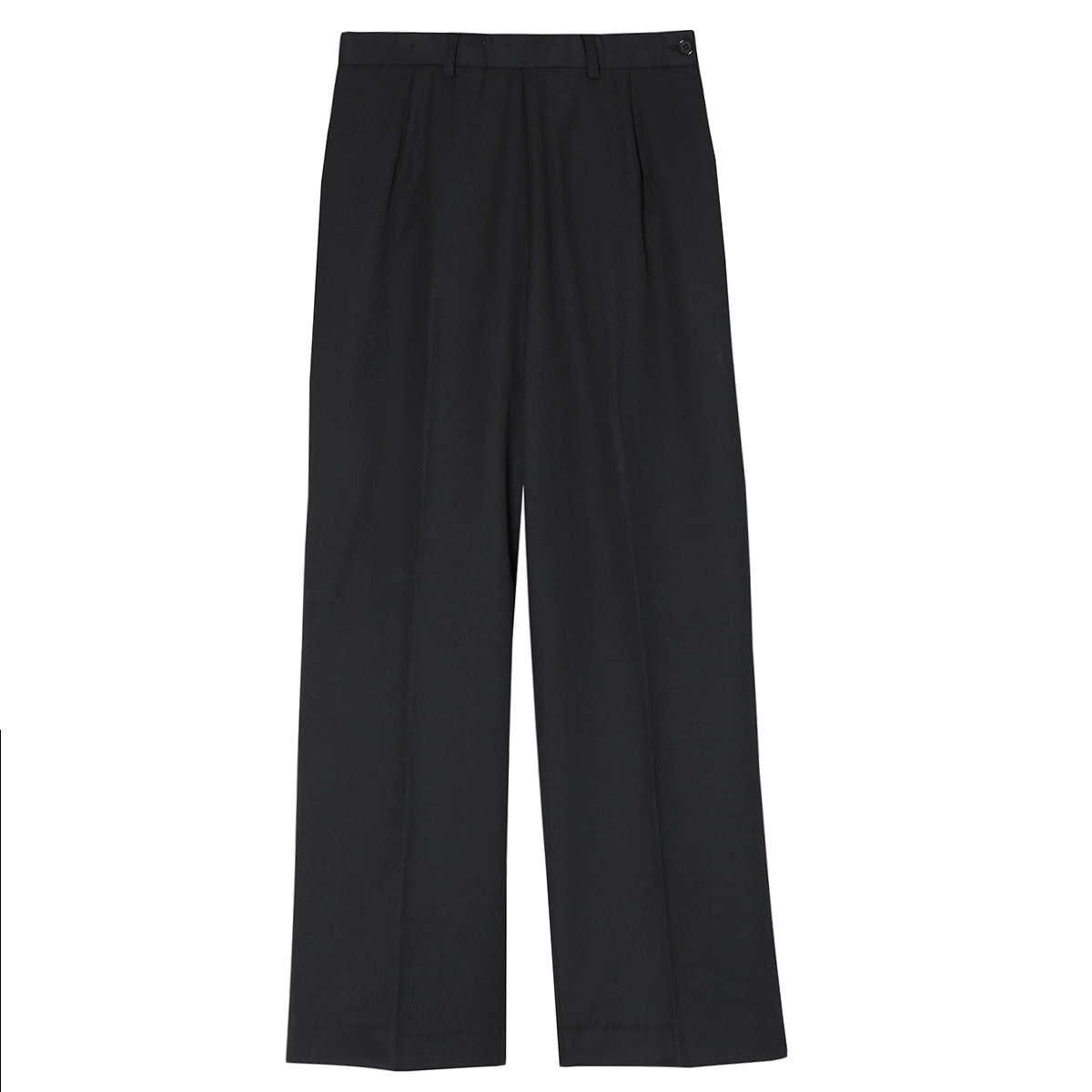 Women's Flat Front Work Trousers (Sizes 8-14) Bootleg Formal Office ...
