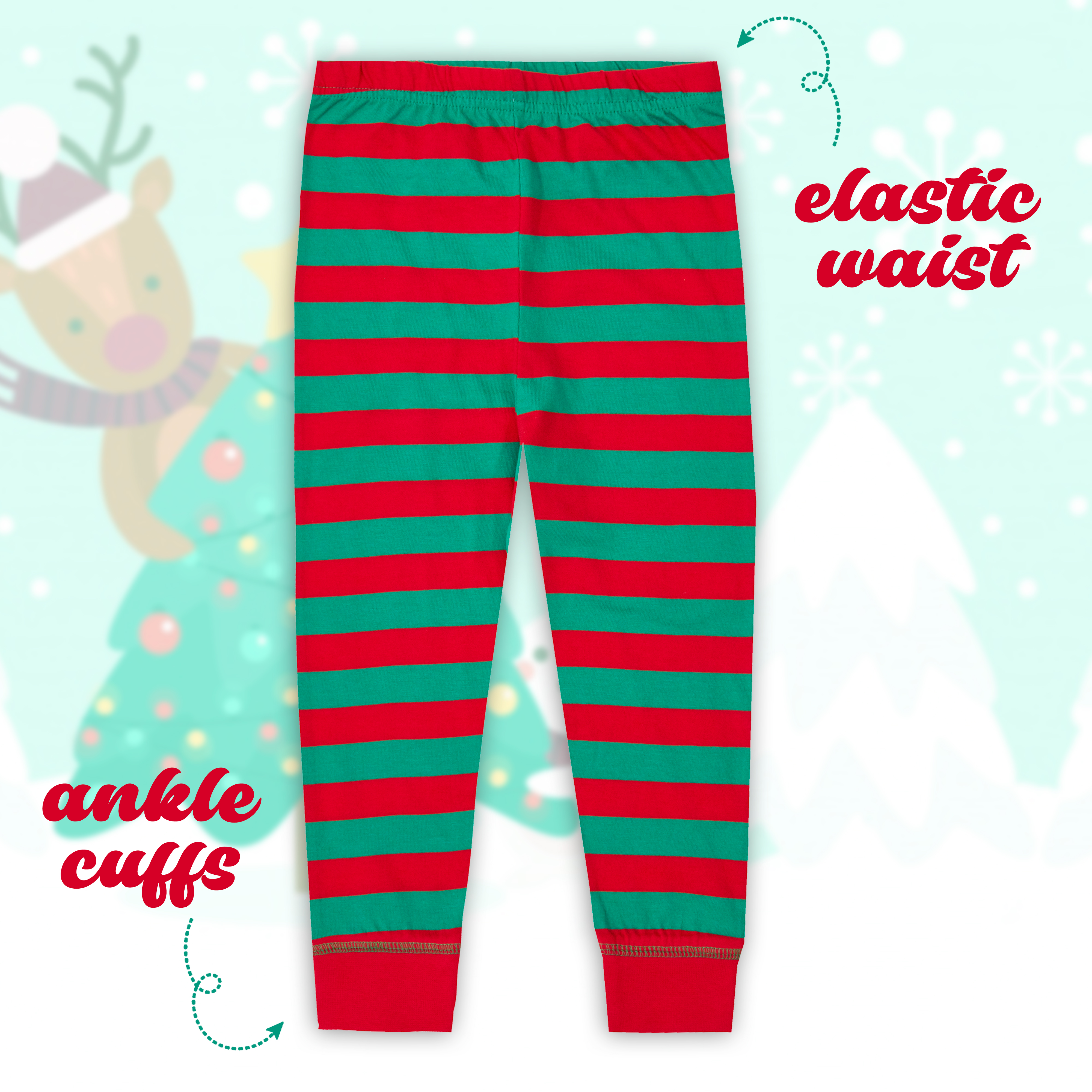 Kids Childs Boys Girls 100% Cotton Christmas PJ Set Xmas Pyjamas Festive PJ's UK - Picture 13 of 14