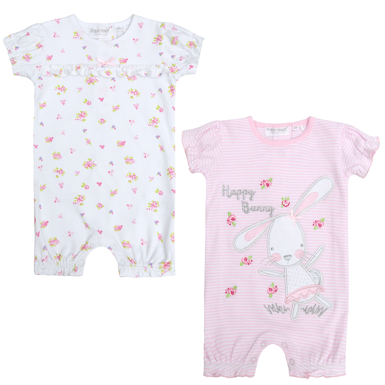 Baby Girls Romper Newborn Jumpsuit Long Sleeve Bodysuit Cotton Sleepsuits 3-6 Months