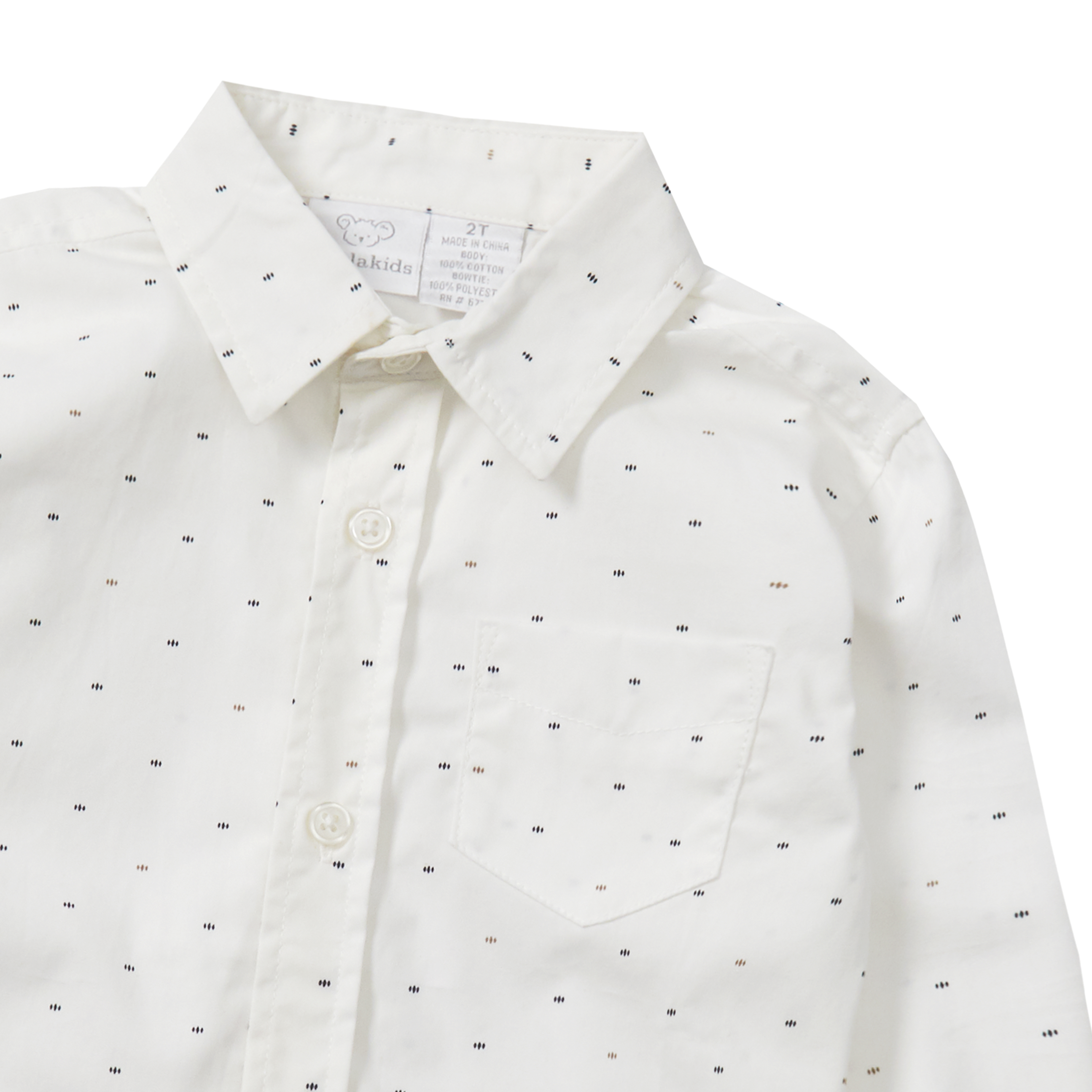 Little Boys Kids 100% Cotton Shirt Summer Button Down Pockets Long/Short Sleeve - Picture 4 of 10