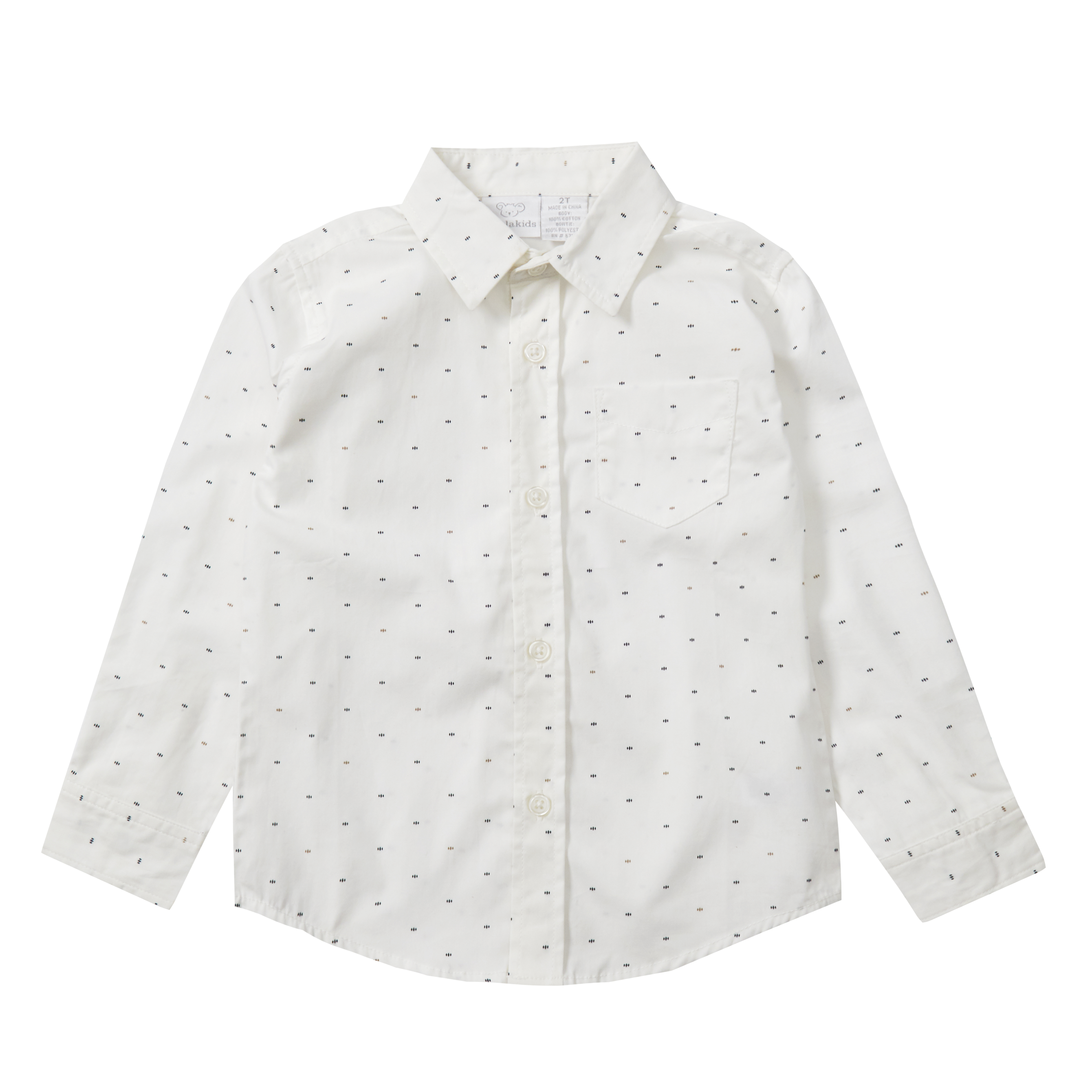 Little Boys Kids 100% Cotton Shirt Summer Button Down Pockets Long/Short Sleeve - Picture 2 of 10