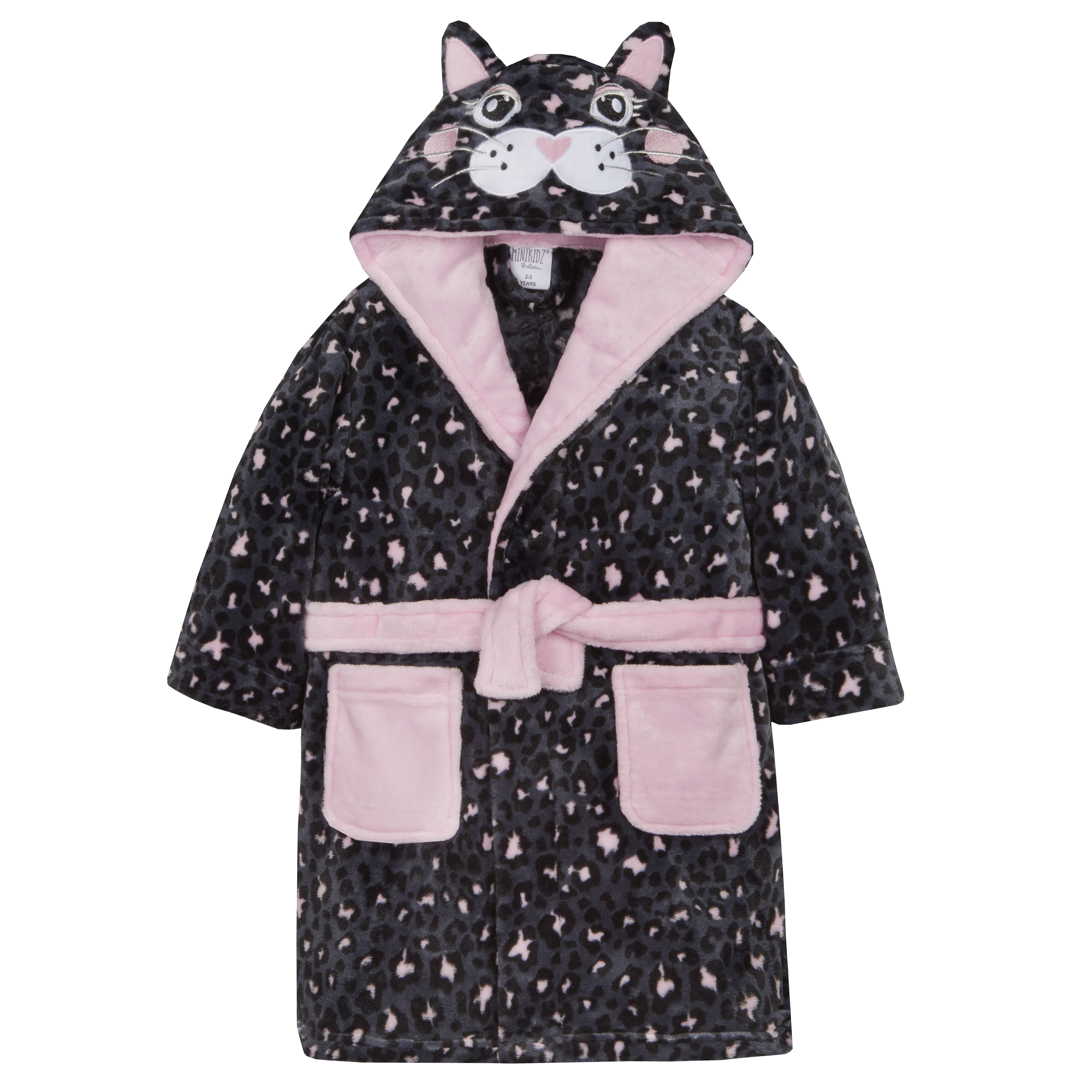 Girls Childrens Boys Dressing Gown Robe for Kids Hooded Animal Plush Fleece  Warm | eBay