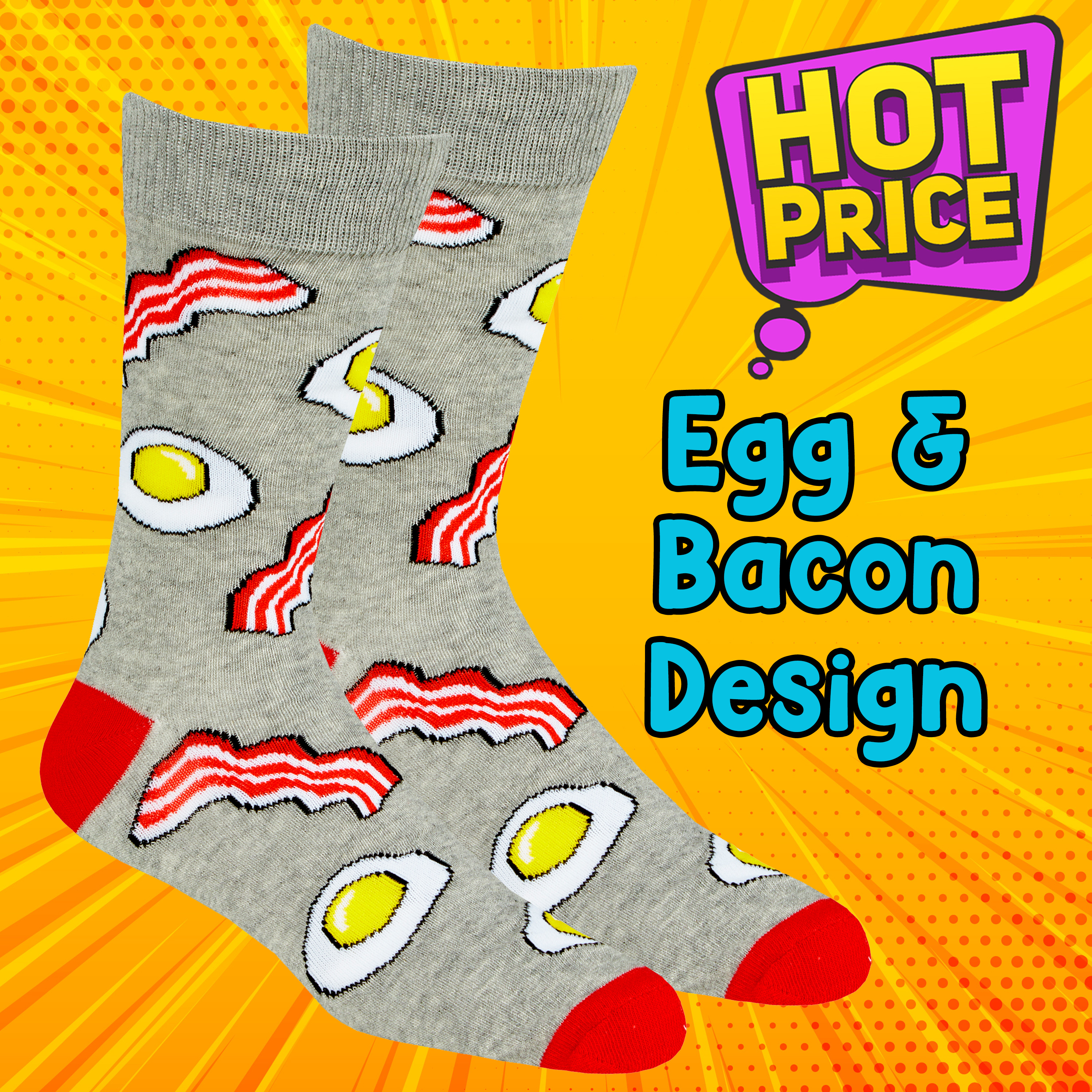 Mens Funky Socks Crew Mid Calf Novelty Cartoon Funny Cotton Rich Gift Present UK - Picture 20 of 25